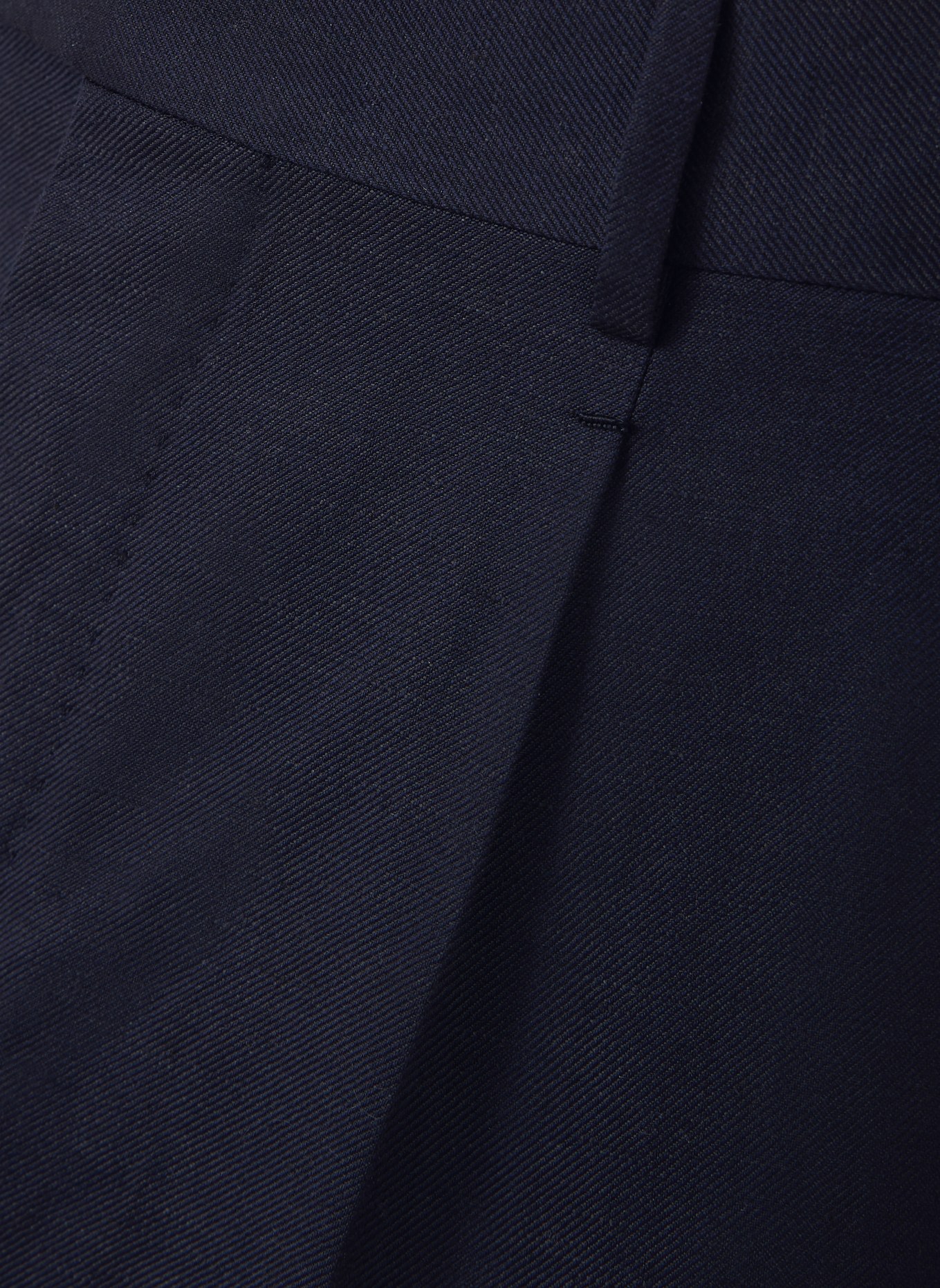 ZEGNA Chino Extra Slim Fit mit Leinen: DUNKELBLAU