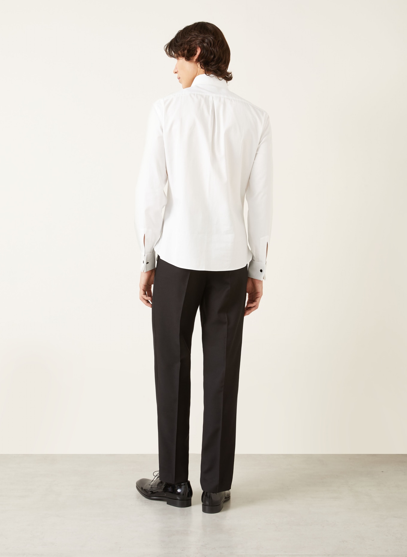 BRUNELLO CUCINELLI Smoking-Hemd Slim Fit: WEISS