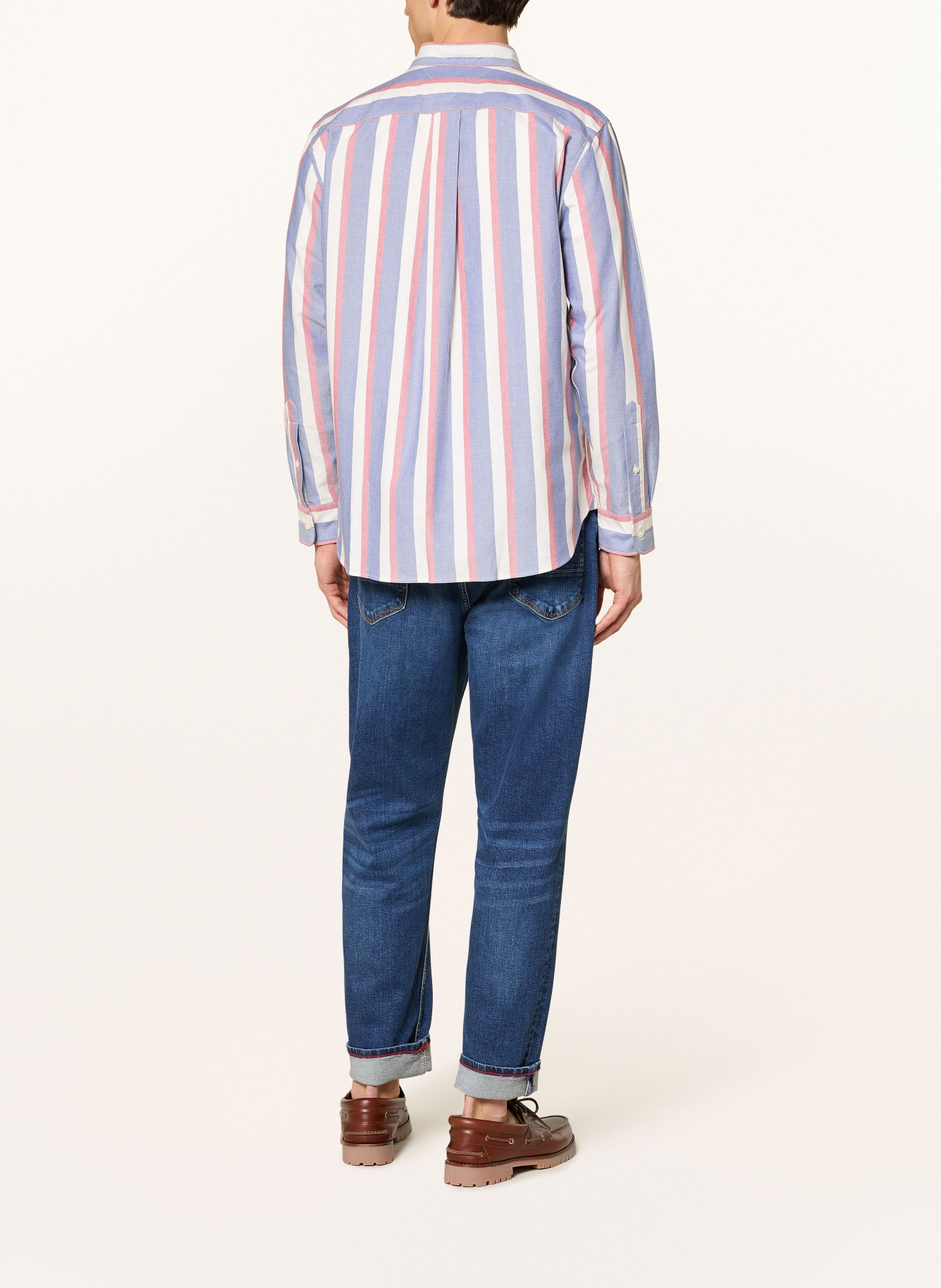 TOMMY HILFIGER Oxfordská košile Comfort Fit: MODRÁ / ČERVENÁ / BÍLÁ