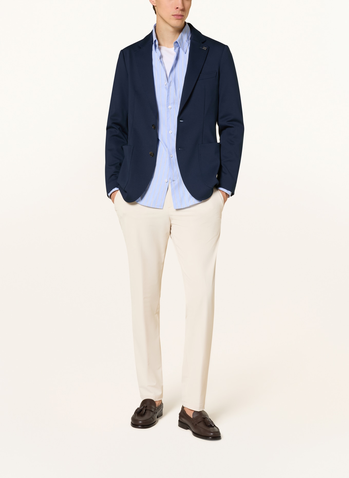 TOMMY HILFIGER Jerseysakko Slim Fit: DUNKELBLAU