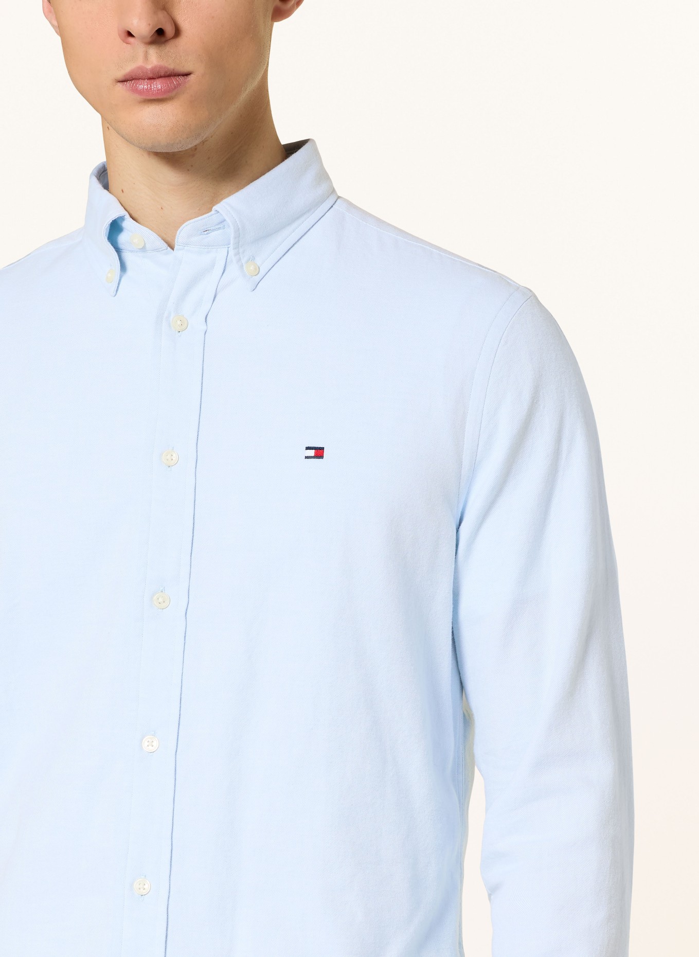 TOMMY HILFIGER Hemd Regular Fit: HELLBLAU
