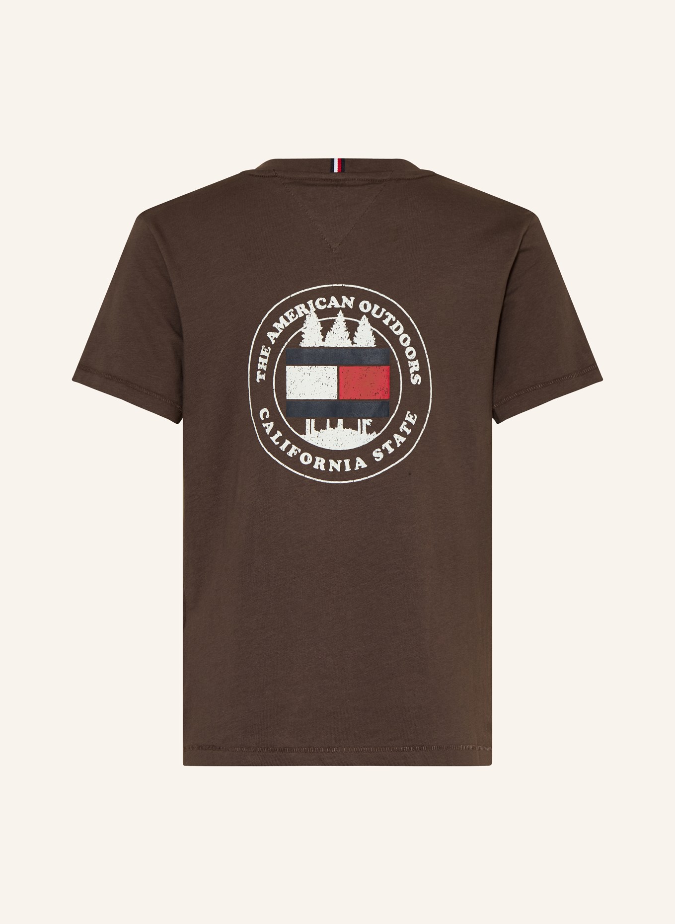 TOMMY HILFIGER T-Shirt CIRCLE: BRAUN