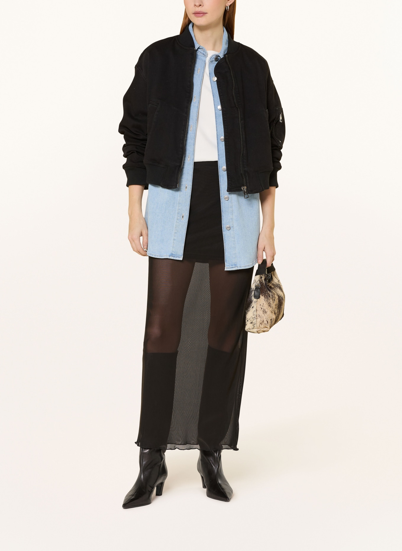 NEO NOIR Mesh-Rock MARLISE: SCHWARZ