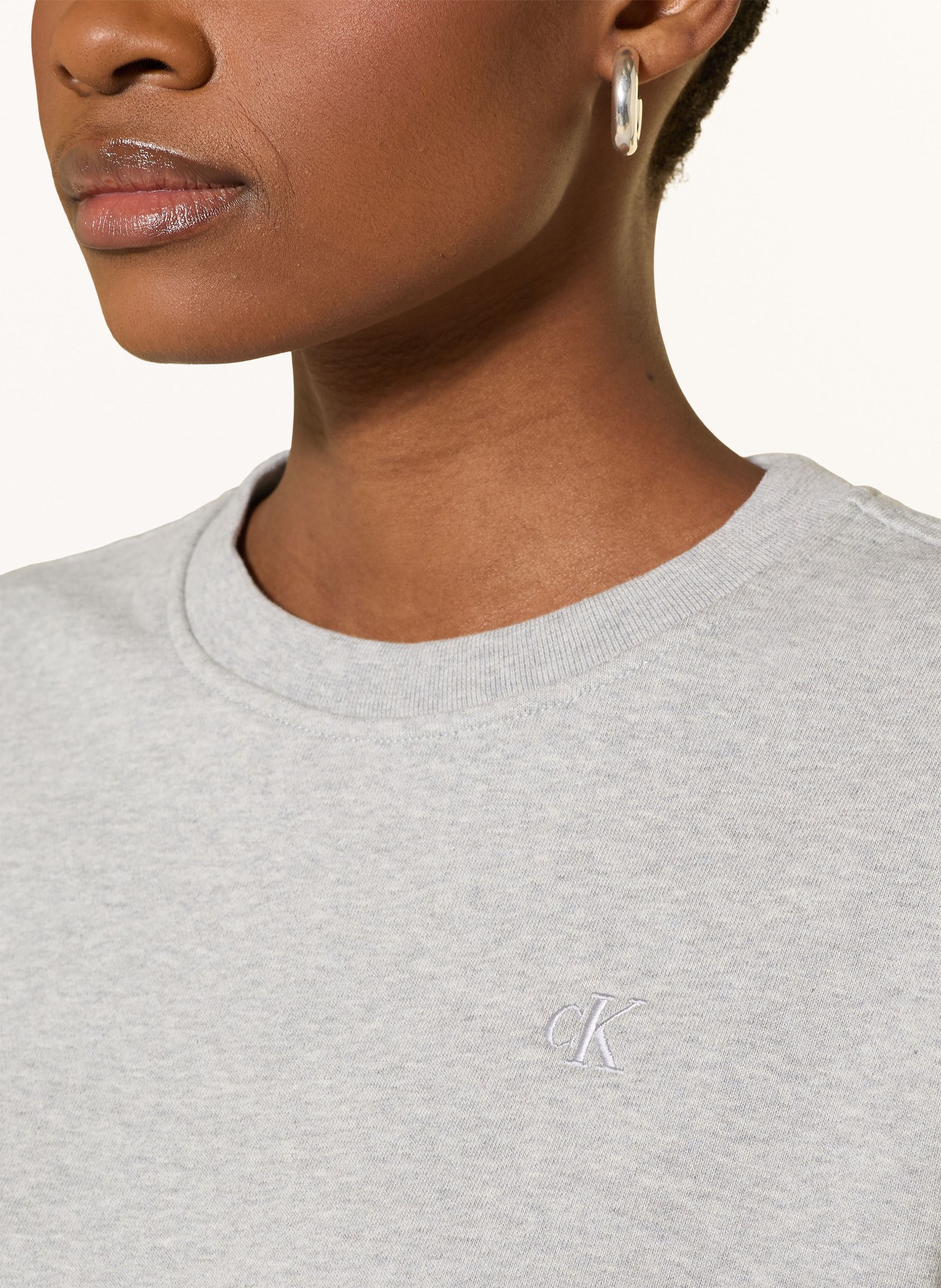 Calvin Klein Jeans Sweatshirt: HELLGRAU