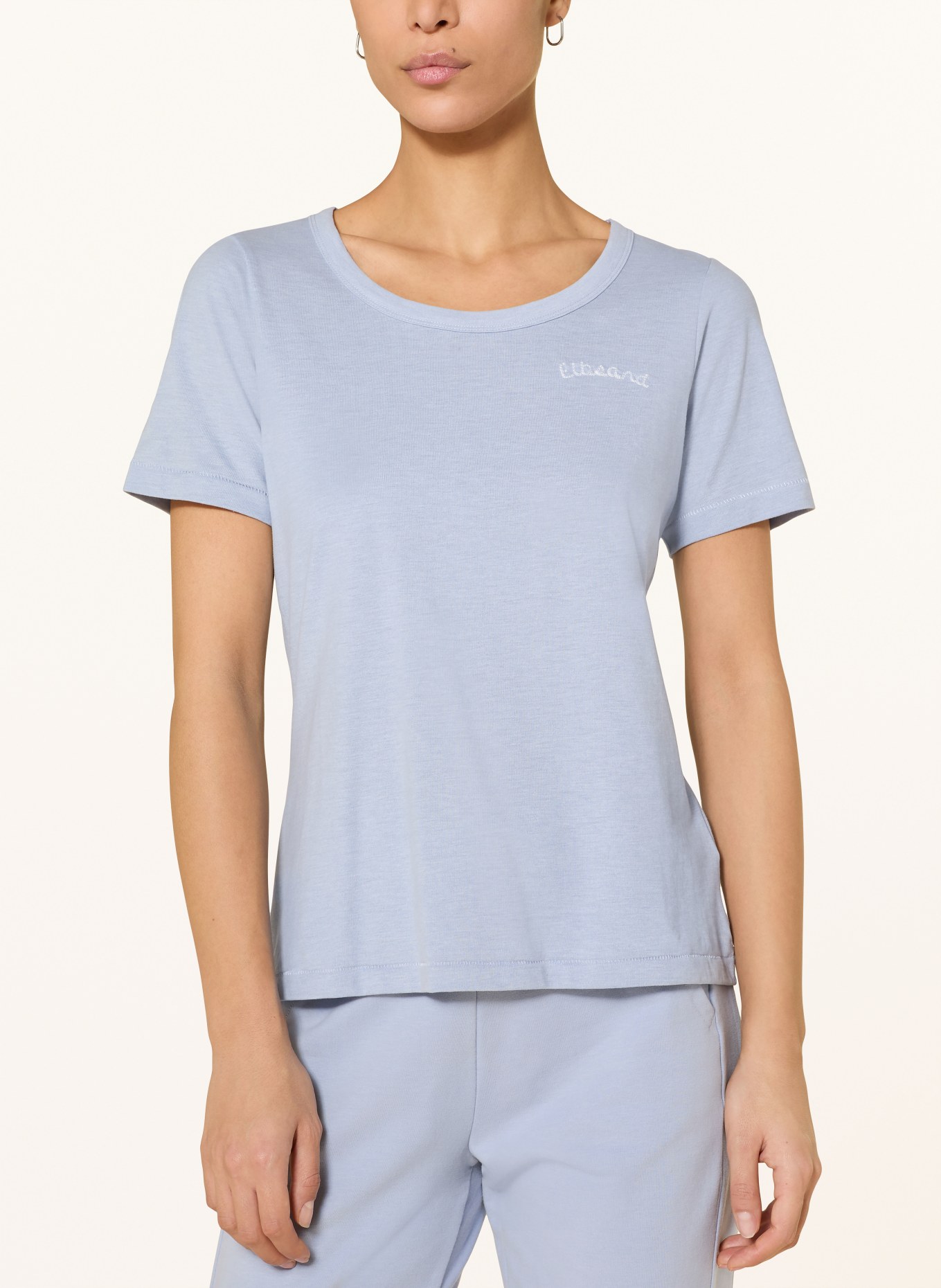 ELBSAND T-Shirt LIARA: BLAUGRAU