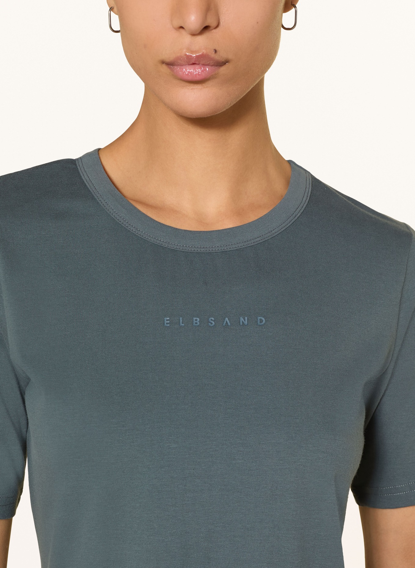 ELBSAND T-Shirt SIVA: PETROL