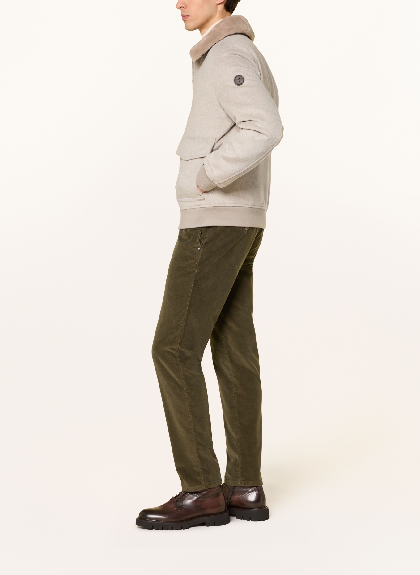 BRAX Cordhose FABIO TT Modern Fit: 33 OLIVE