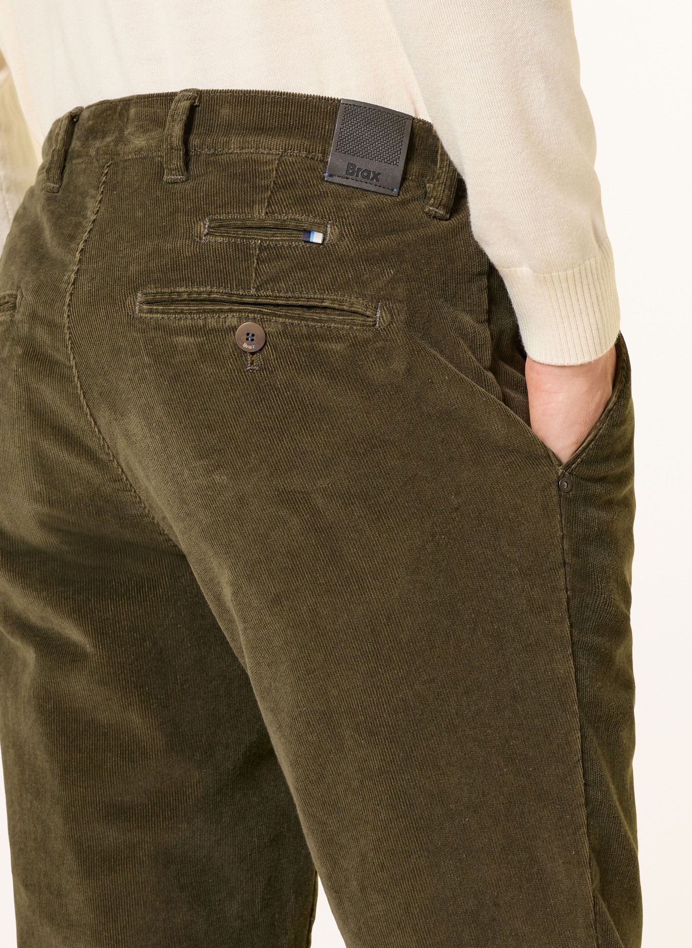 BRAX Cordhose FABIO TT Modern Fit: 33 OLIVE