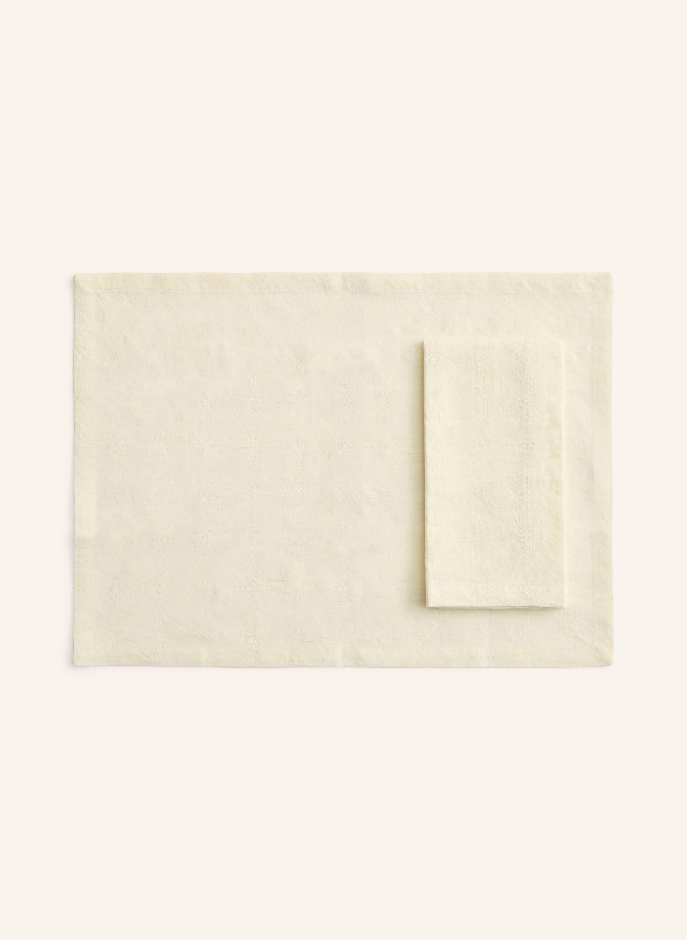 HAY Zestaw 4 obrusów TAVOLO: KREMOWY
