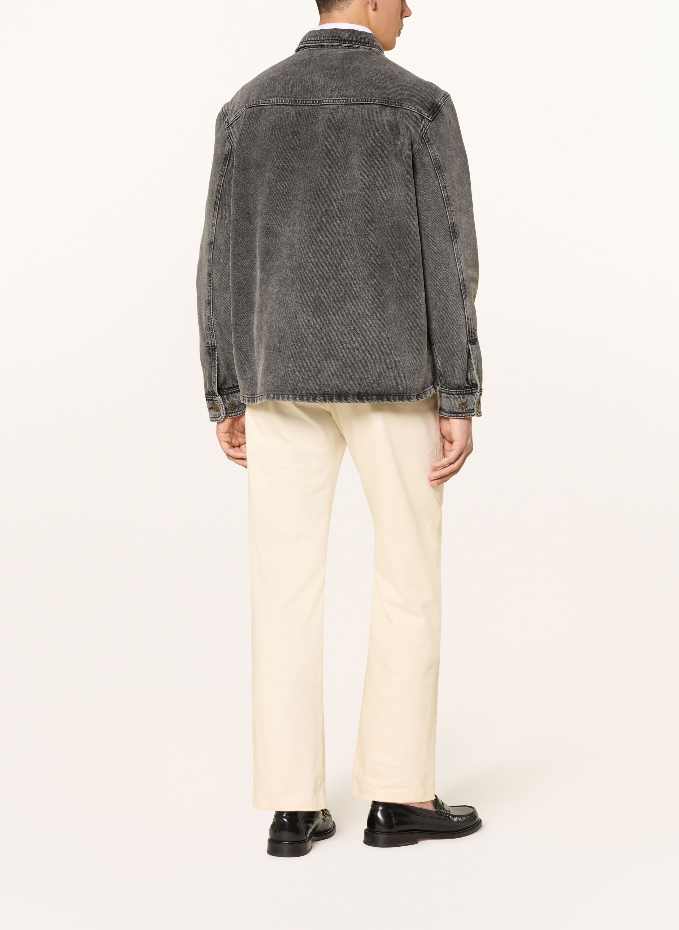 LES DEUX Jeans-Overshirt LOAN: DUNKELGRAU