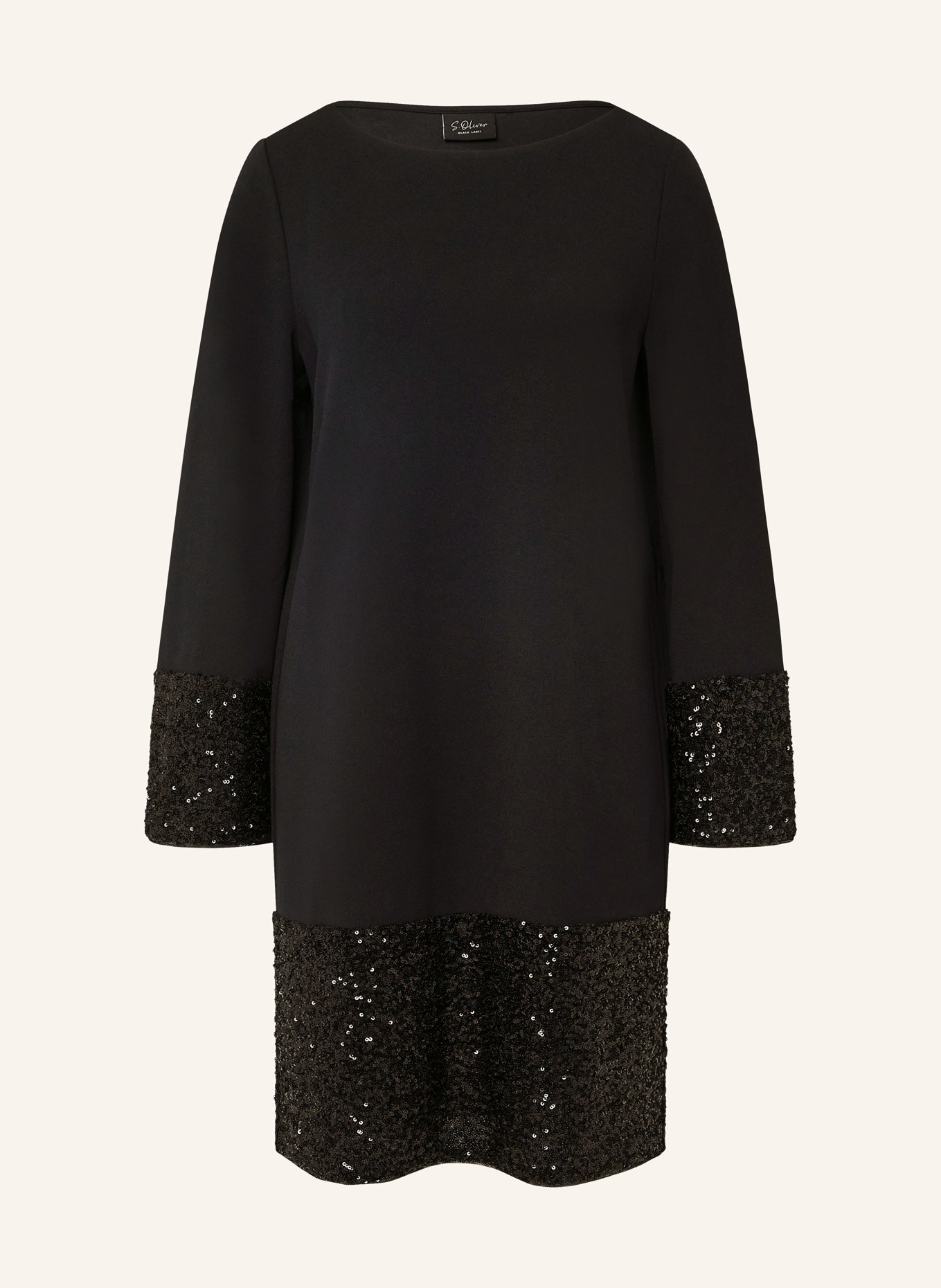 s.Oliver BLACK LABEL Cocktailkleid: SCHWARZ