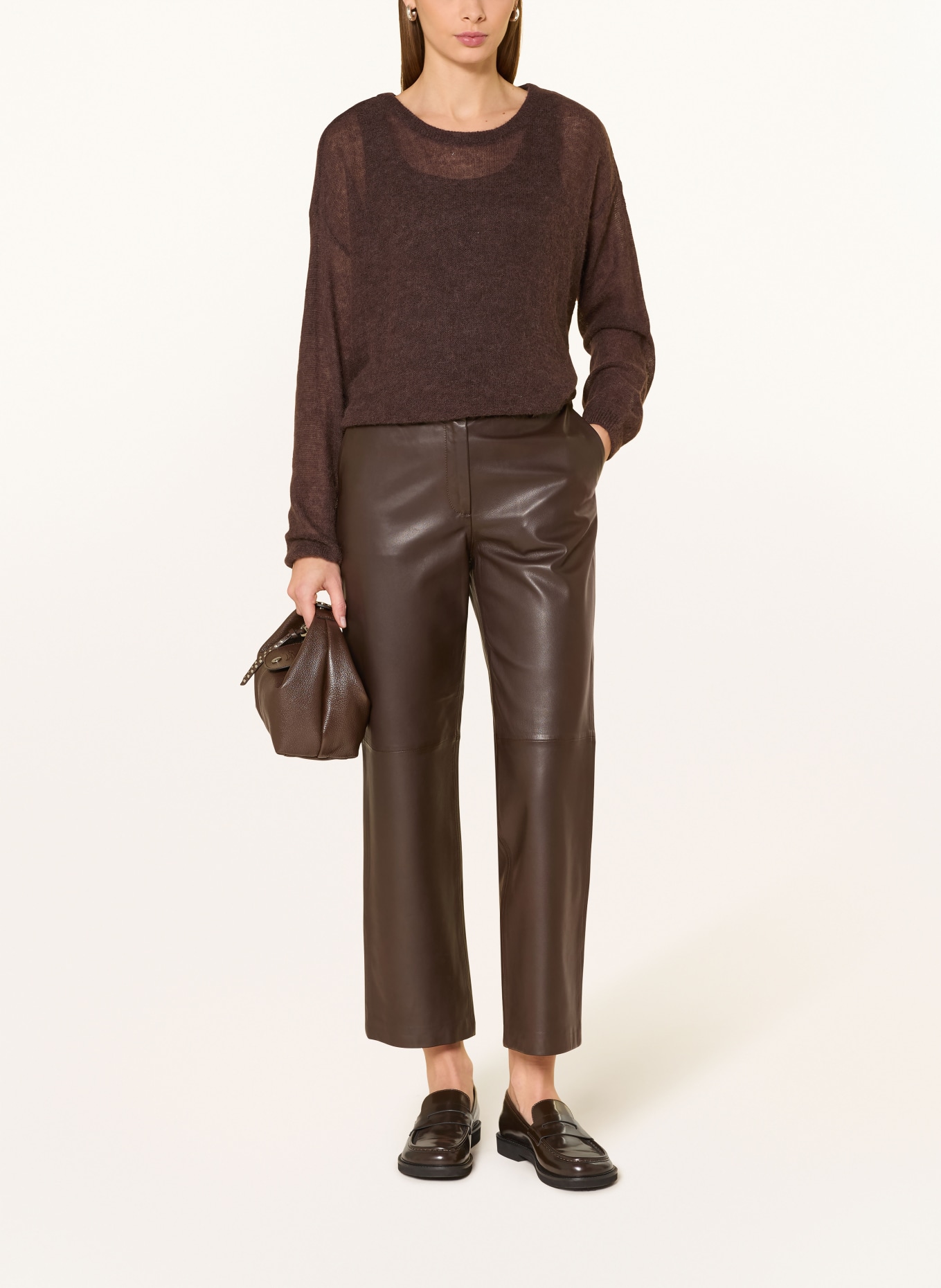 10DAYS Pullover mit Alpaka: DUNKELROT