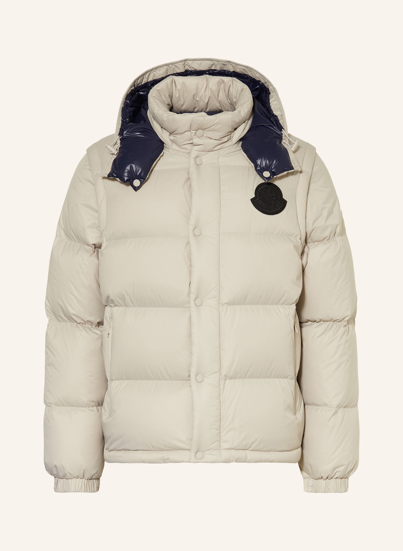 MONCLER Daunenjacke CYCLONE mit abnehmbaren Ärmeln: BEIGE