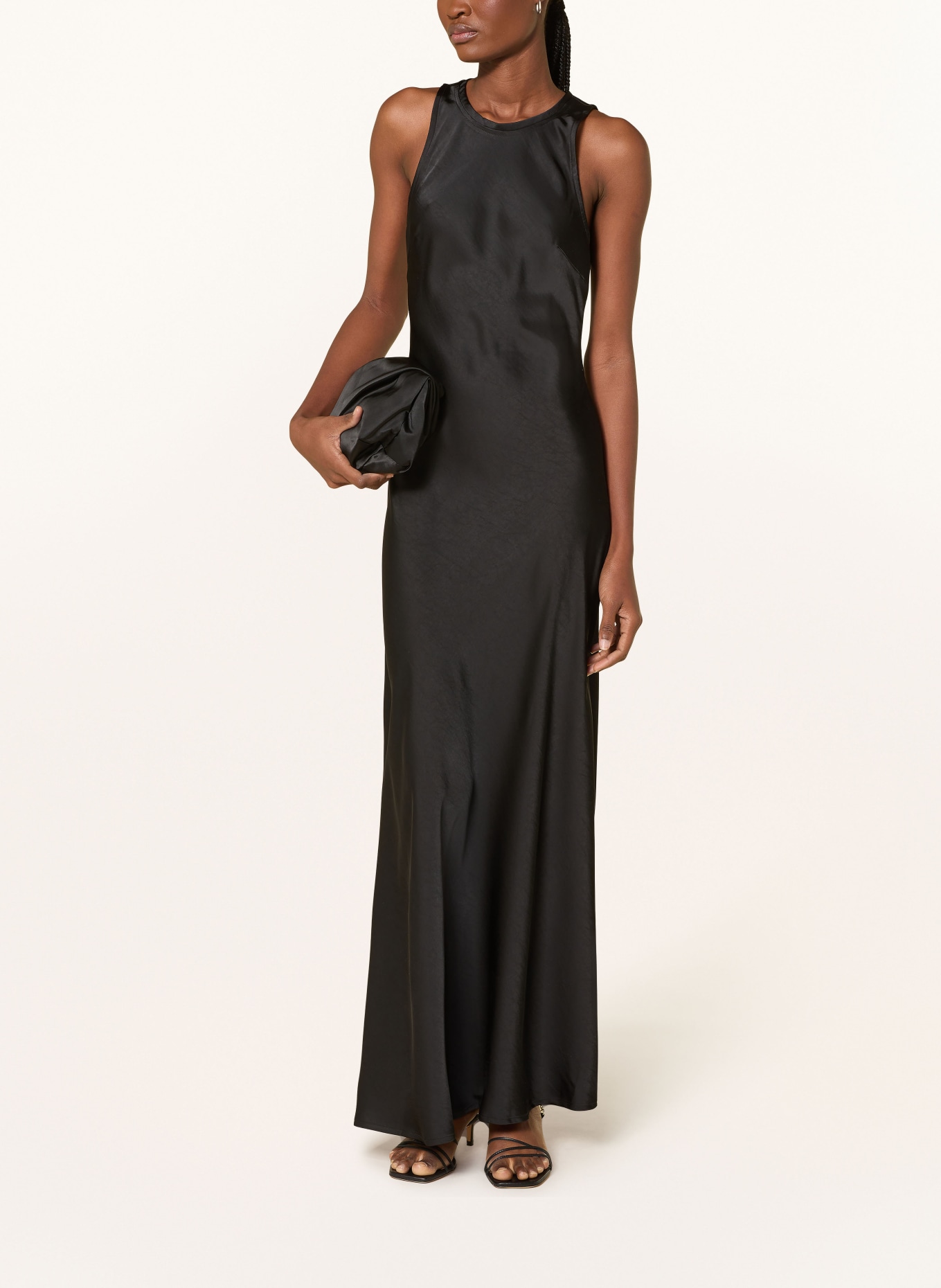 NEO NOIR Satinkleid CELINIE: SCHWARZ