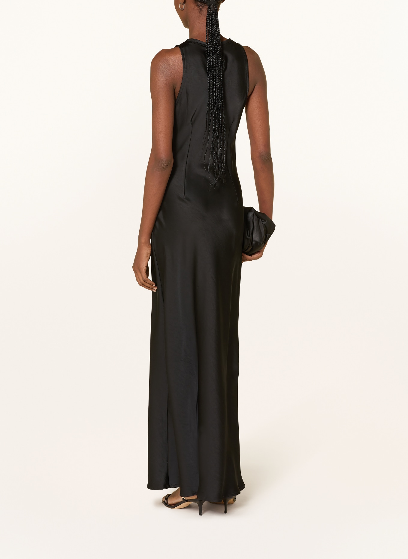 NEO NOIR Satinkleid CELINIE: SCHWARZ