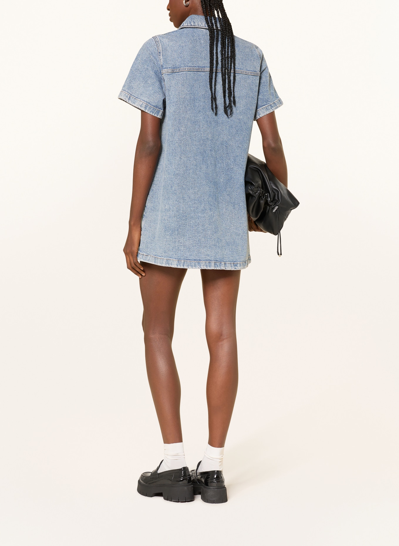 HUGO Jeanskleid GANDIRA: HELLBLAU