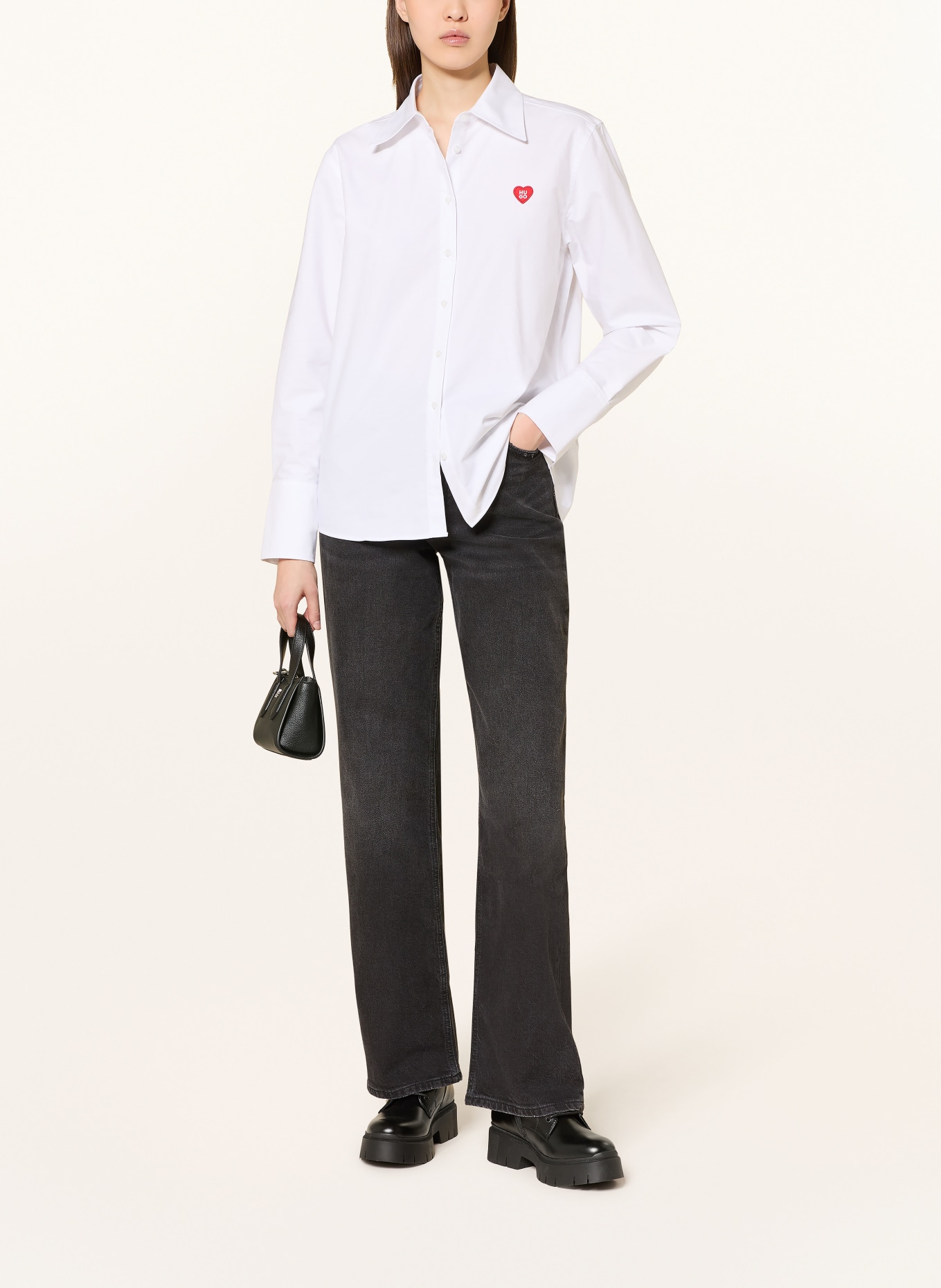 HUGO Hemdbluse ERSELIA: WEISS