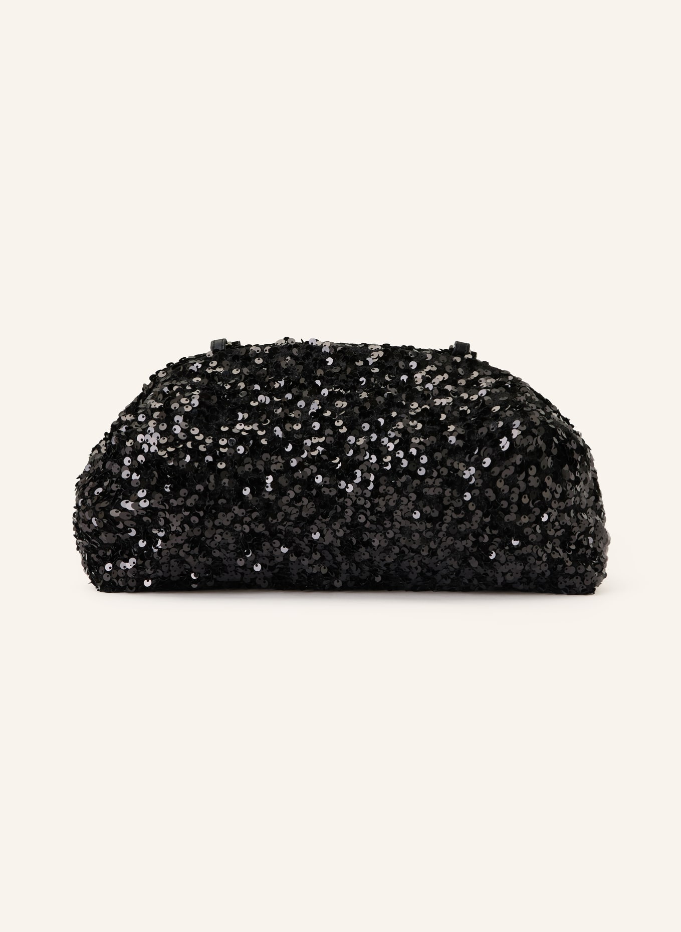 Rich & Royal Clutch mit Pailletten: SCHWARZ