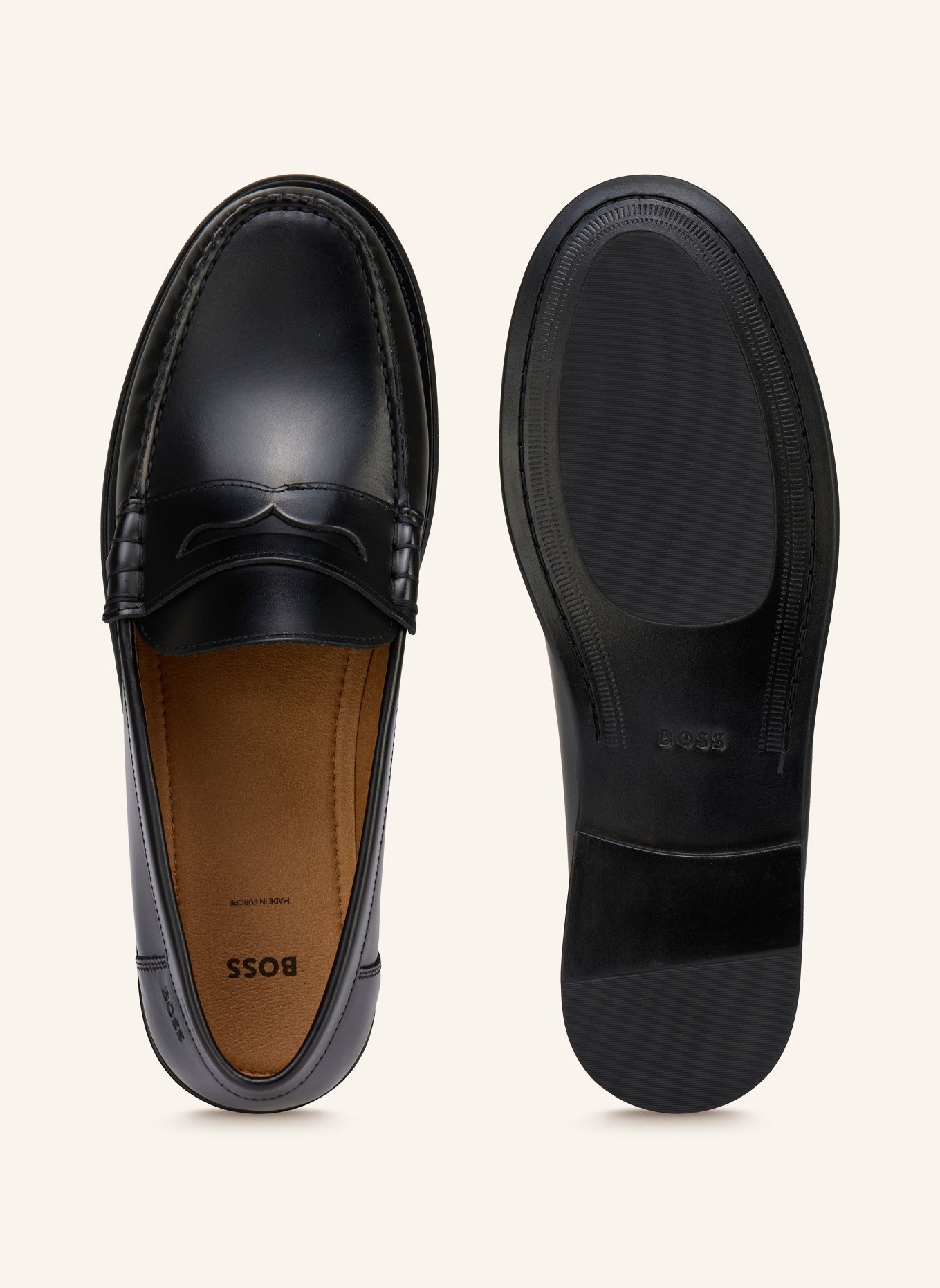 BOSS Penny-Loafer TEVAN: SCHWARZ