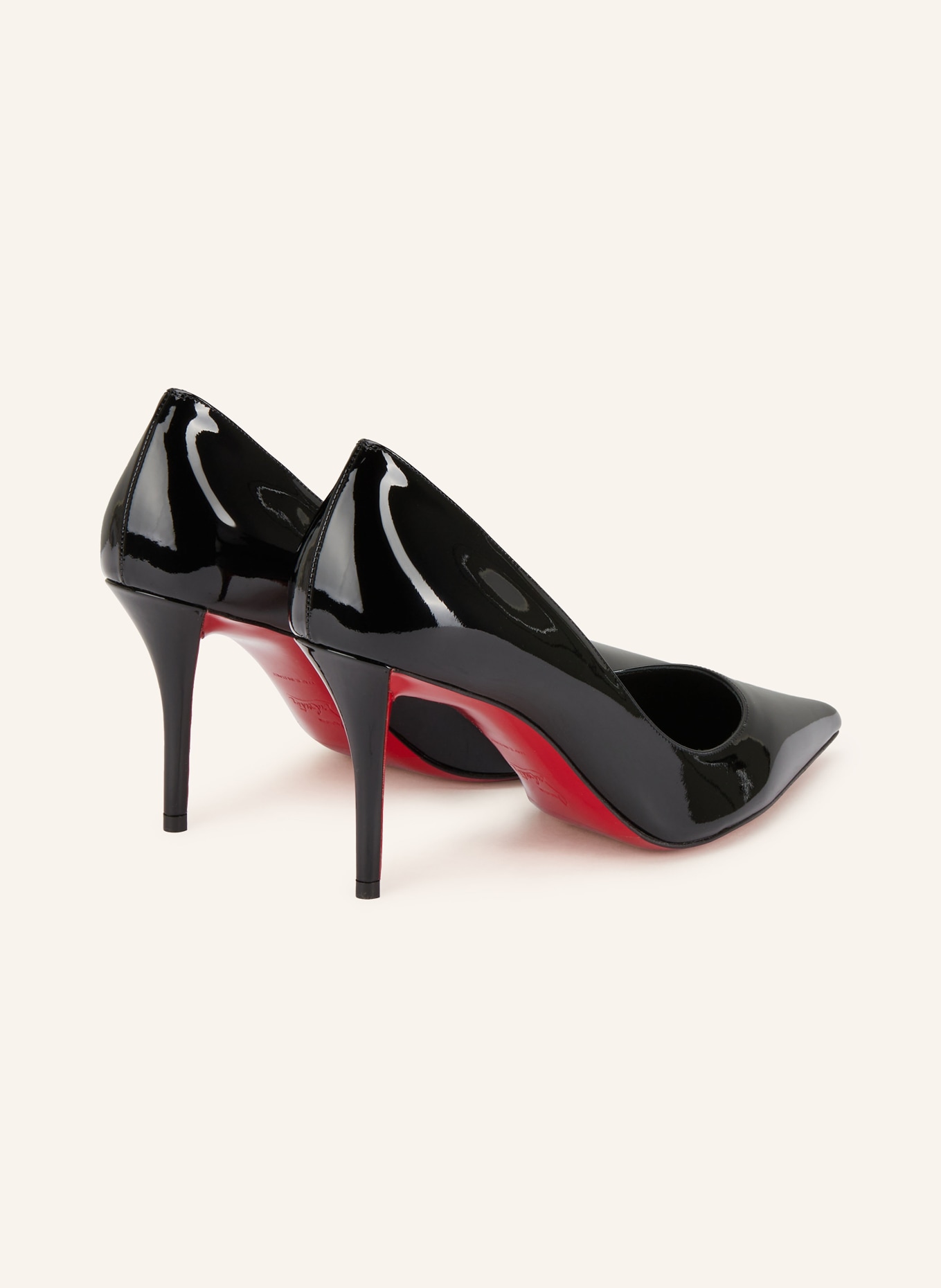 Christian Louboutin MISS Z 80 patent leather pumps: BLACK