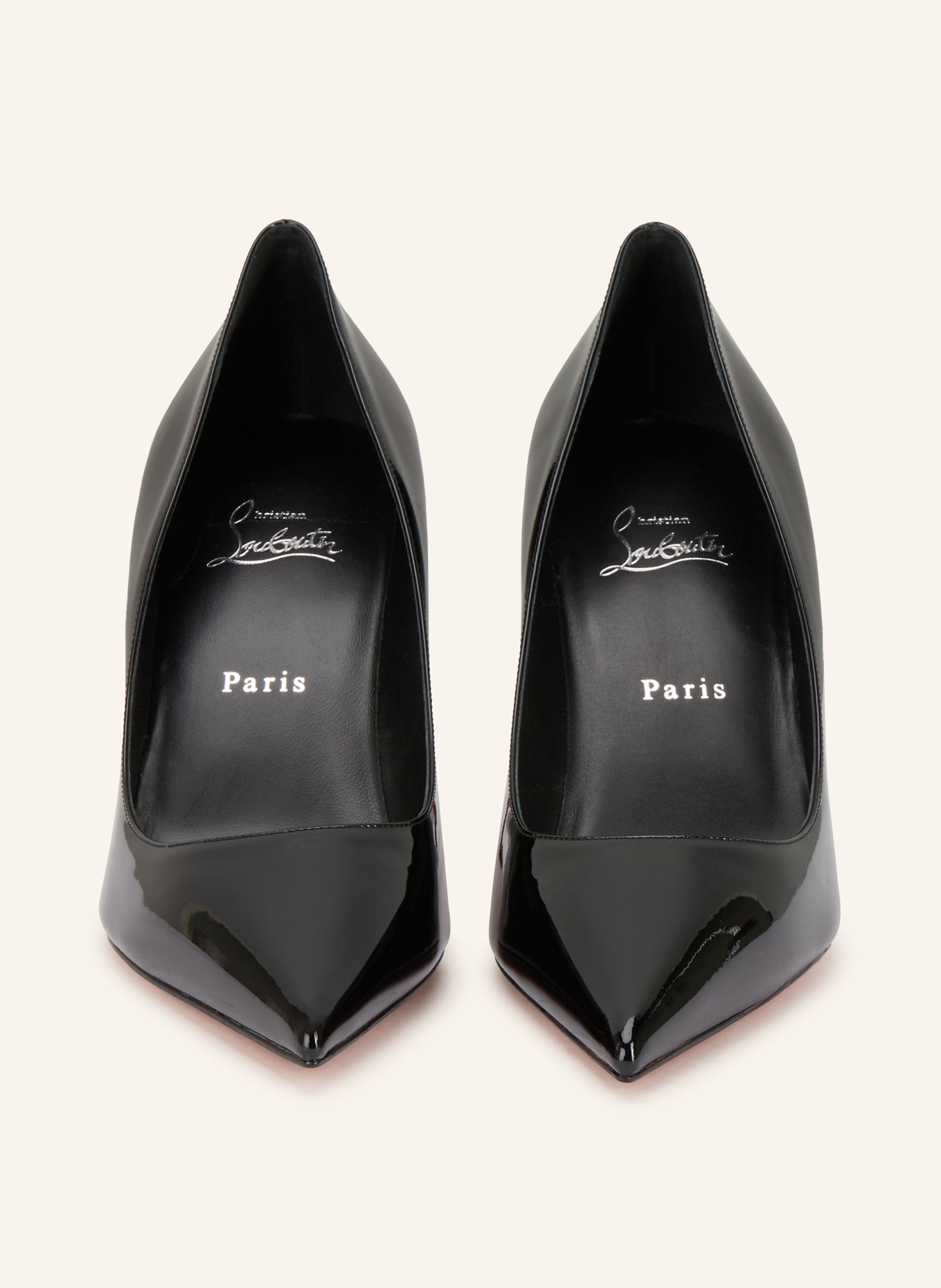 Christian Louboutin MISS Z 80 patent leather pumps: BLACK