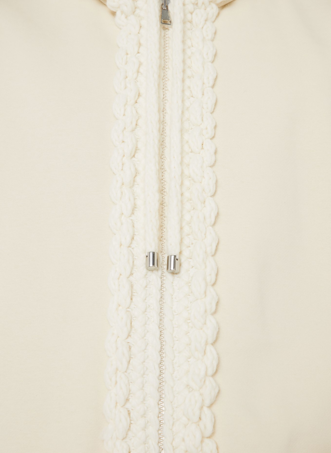 MONCLER Sweatjacke: ECRU