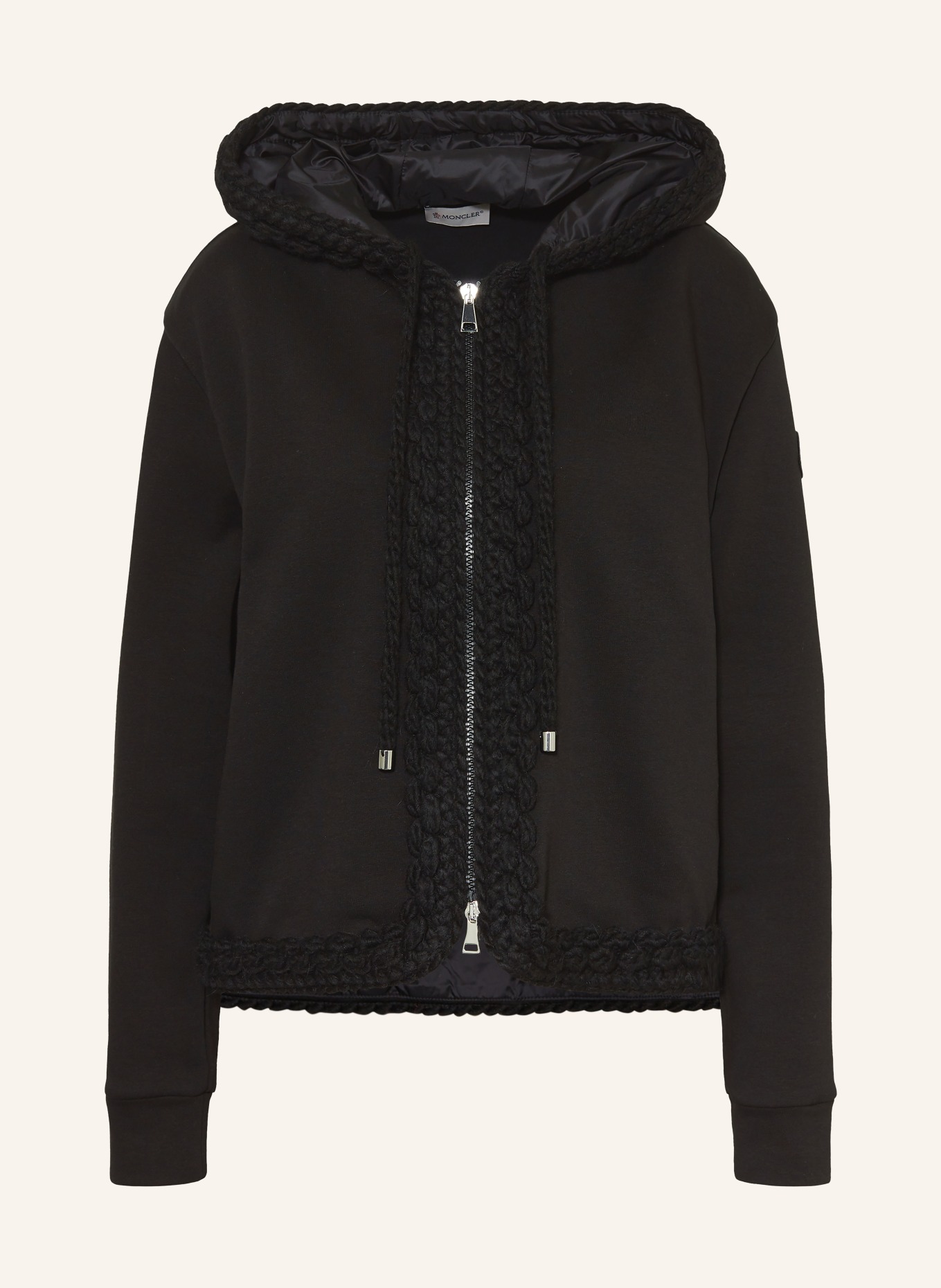 MONCLER Sweatjacke: SCHWARZ