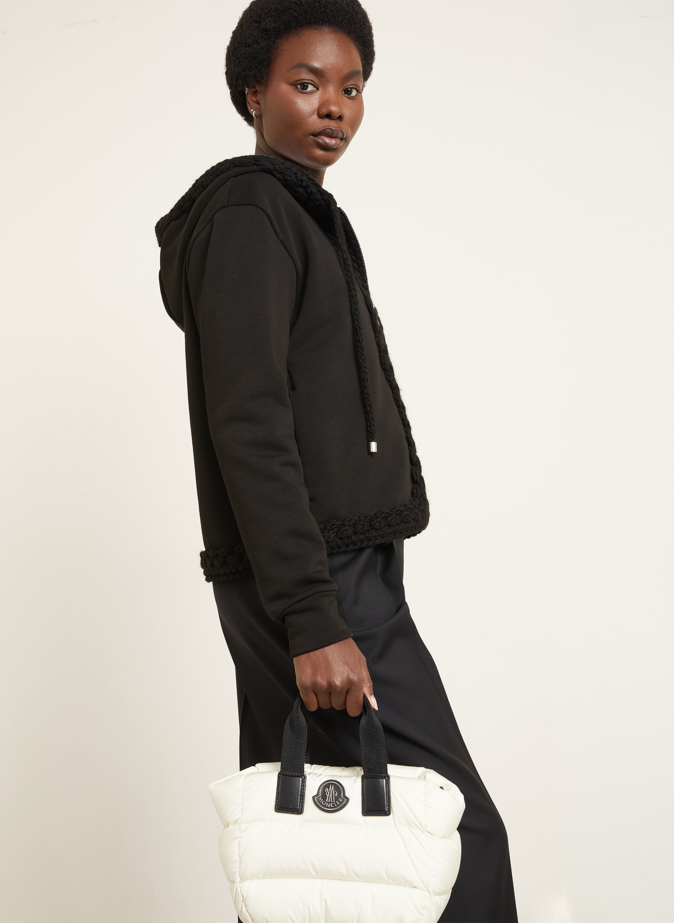 MONCLER Sweatjacke: SCHWARZ