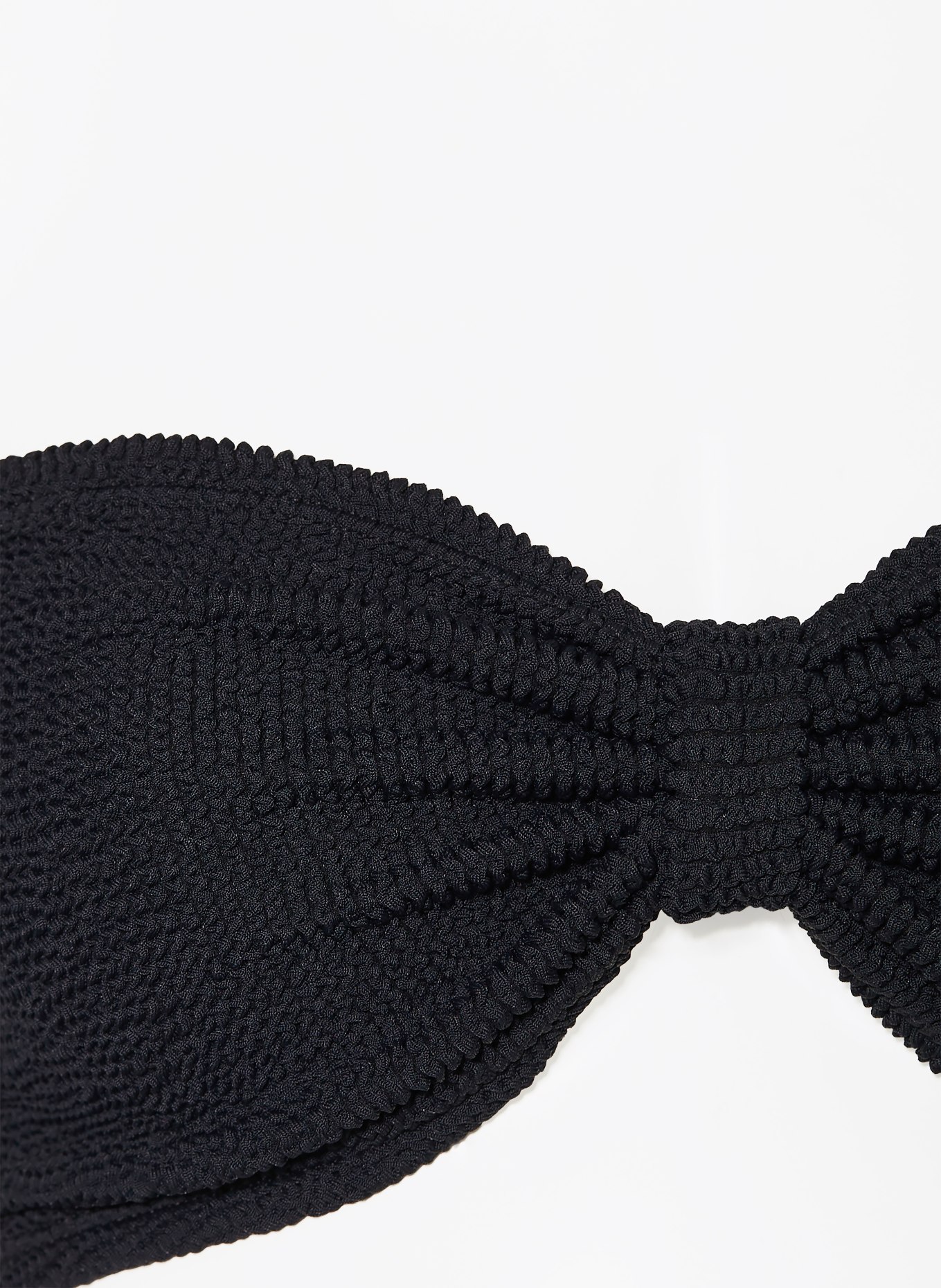 Hunza G Bandeau-Bikini JEAN: SCHWARZ