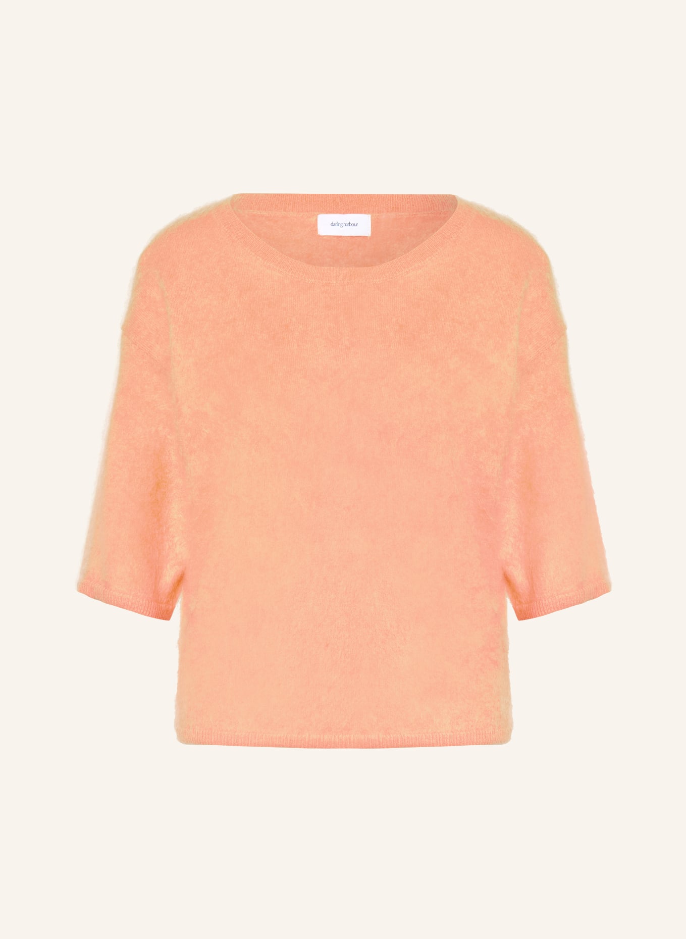 darling harbour Cashmere-Pullover mit 3/4-Arm: APRICOT