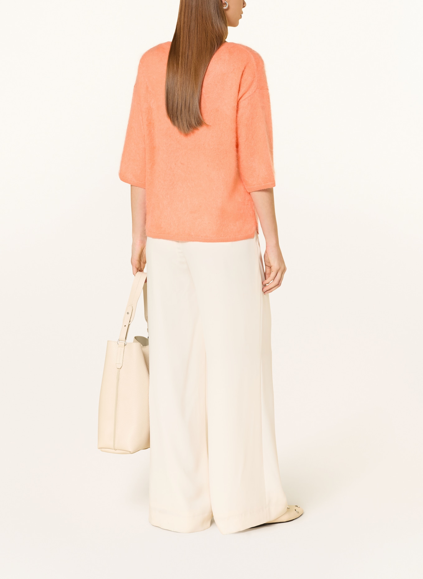 darling harbour Cashmere-Pullover mit 3/4-Arm: APRICOT