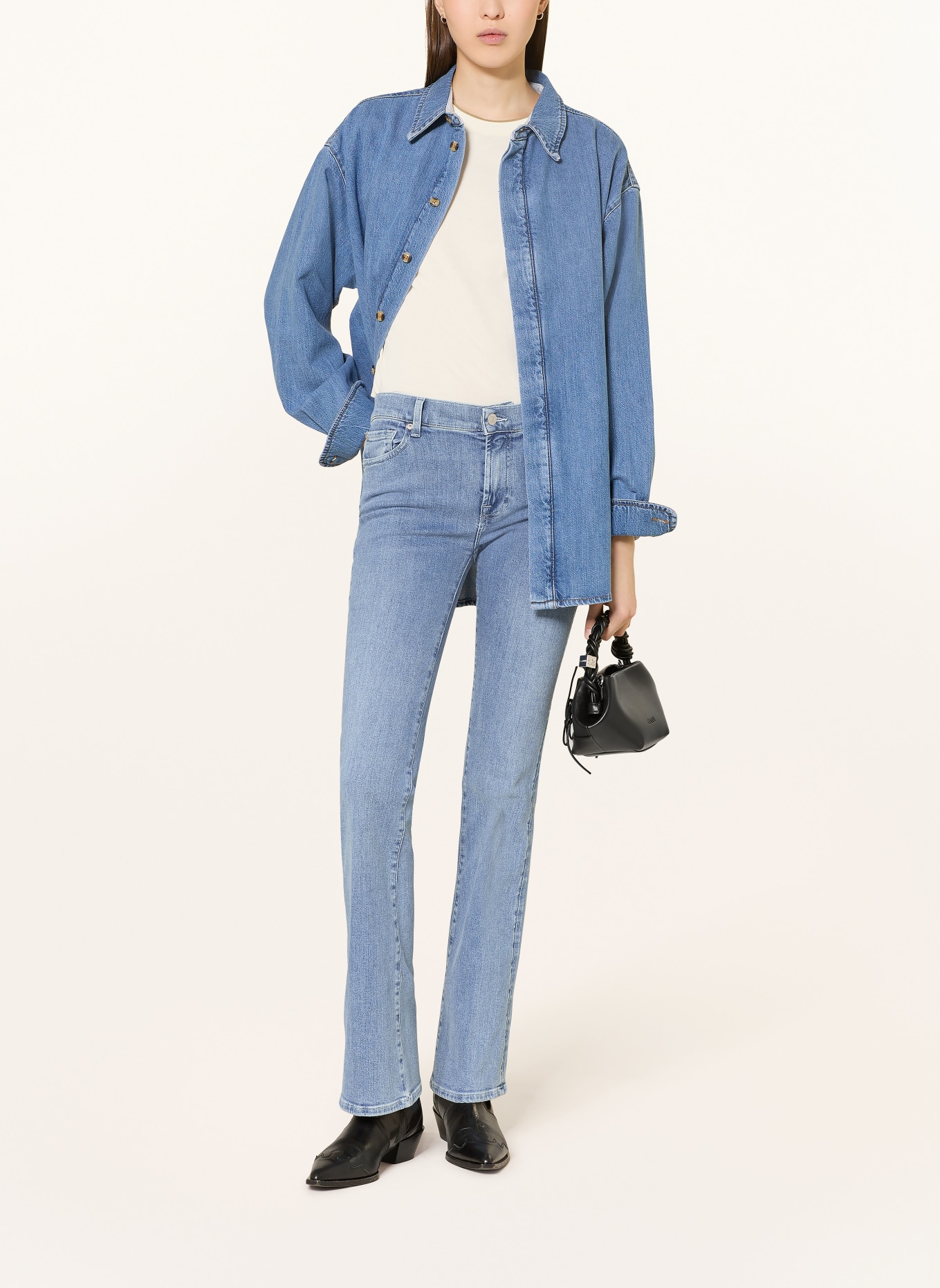 7 for all mankind Dżinsy Bootcut ICEFLOW: 1ZH Iceflow