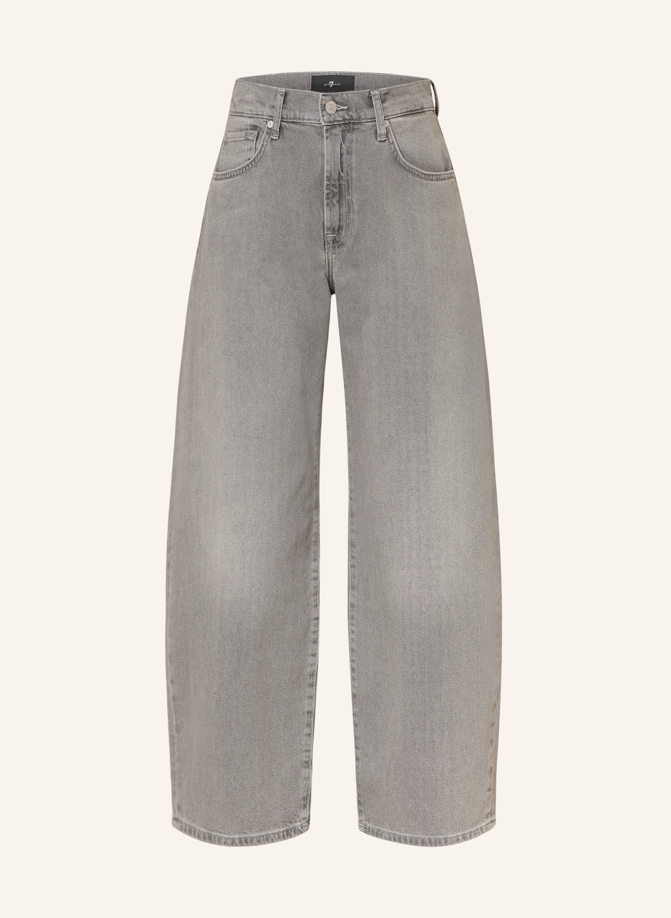 7 for all mankind Barrel Jeans BONNIE CURVILINEAR: 21A Steel