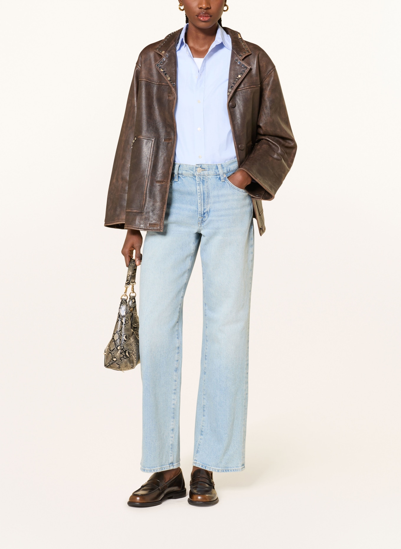 7 for all mankind Straight Jeans STOVEPIPE: 1ZW Seabreeze