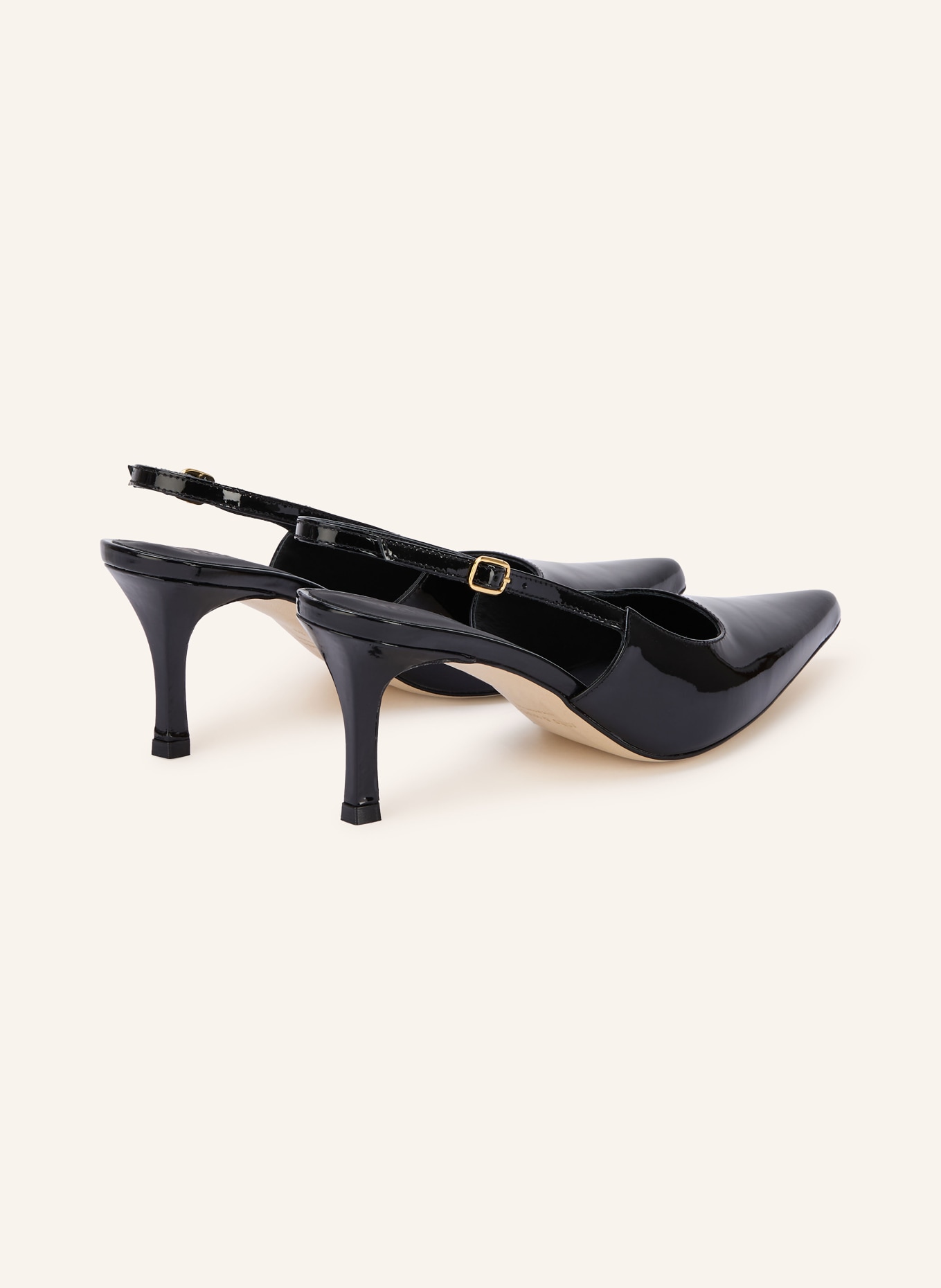 MRS & HUGS Slingpumps: SCHWARZ