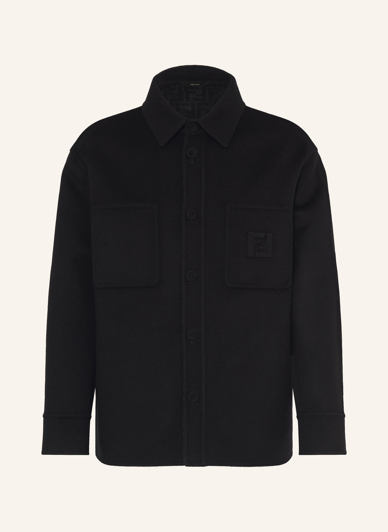 FENDI Overjacket: SCHWARZ