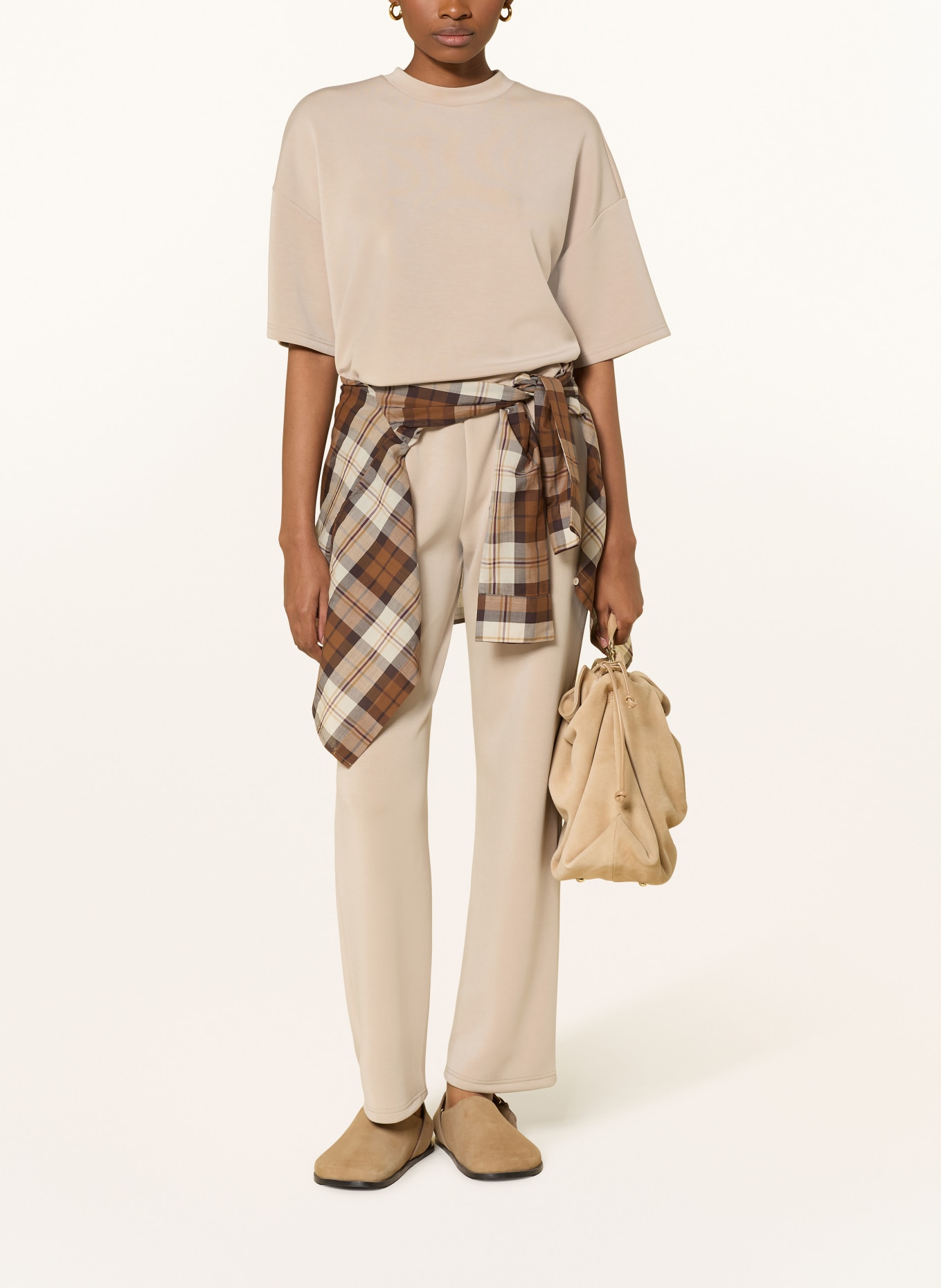 SELECTED Femme Sweatpants: BEIGE