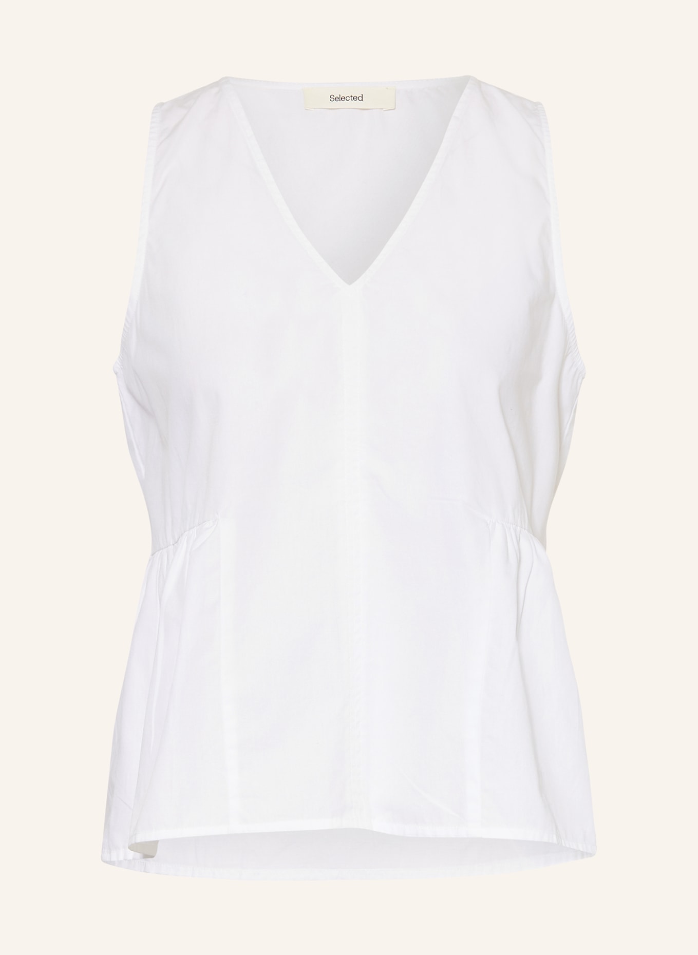 SELECTED Femme Top with ruffles: WHITE
