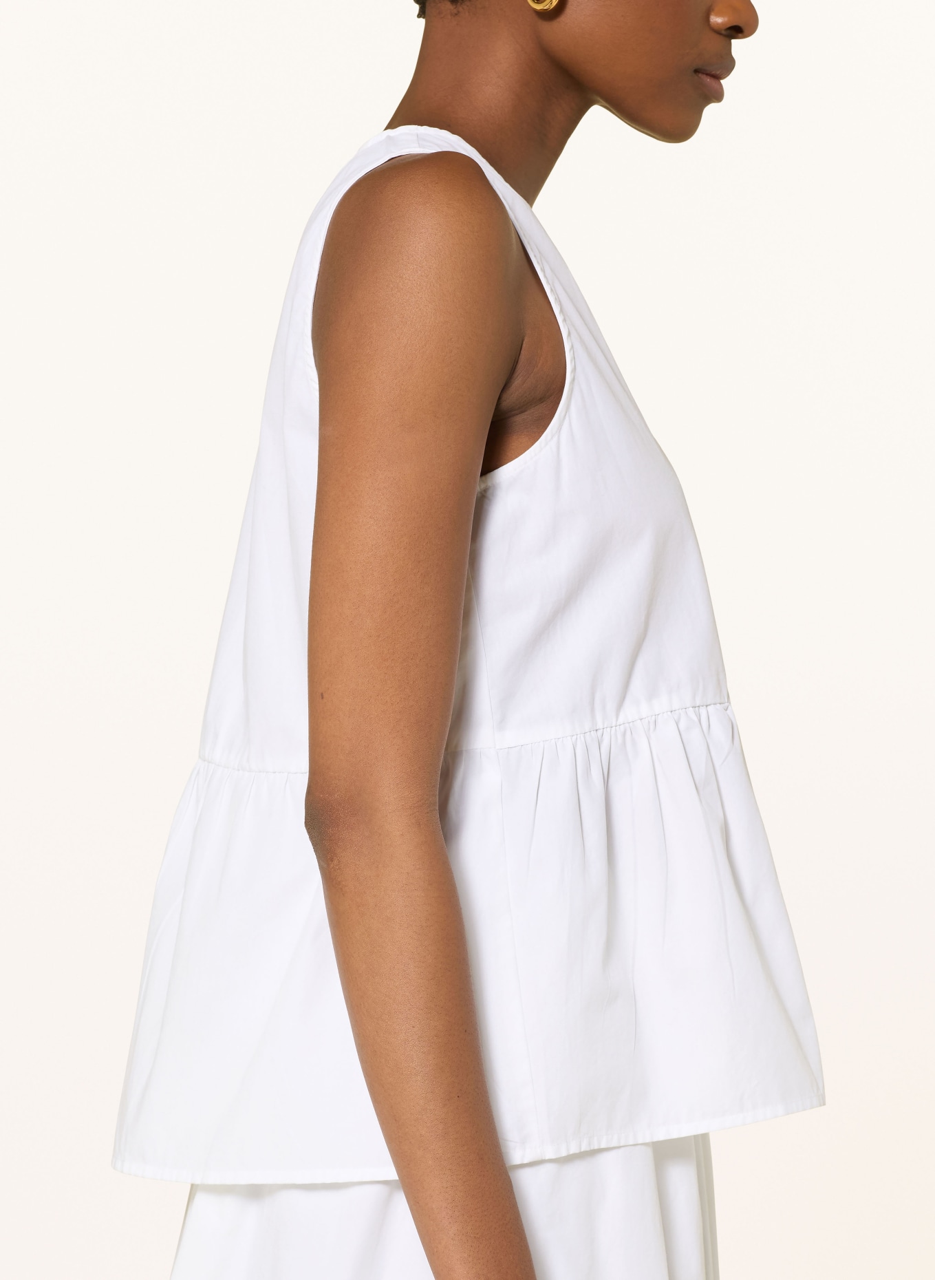 SELECTED Femme Top with ruffles: WHITE