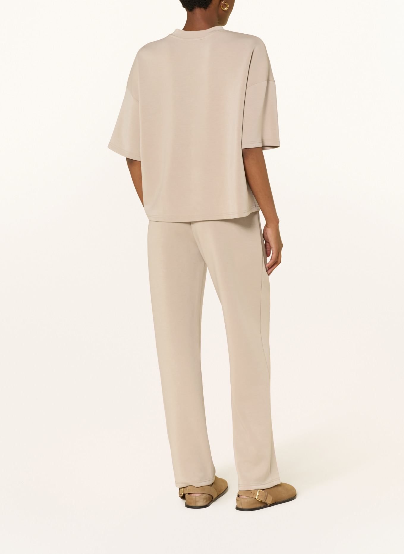 SELECTED Femme Oversized-Shirt mit 3/4-Arm: BEIGE