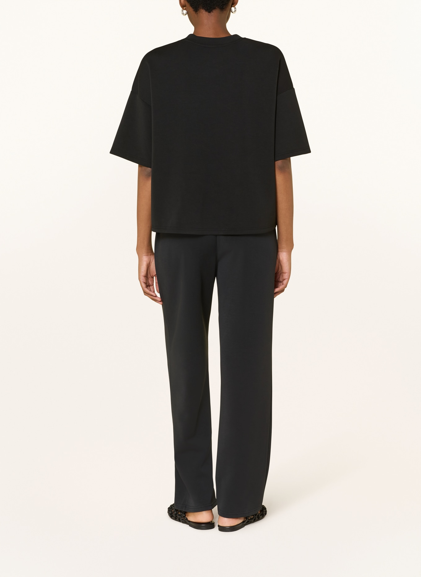 SELECTED Femme Oversized-Shirt mit 3/4-Arm: SCHWARZ