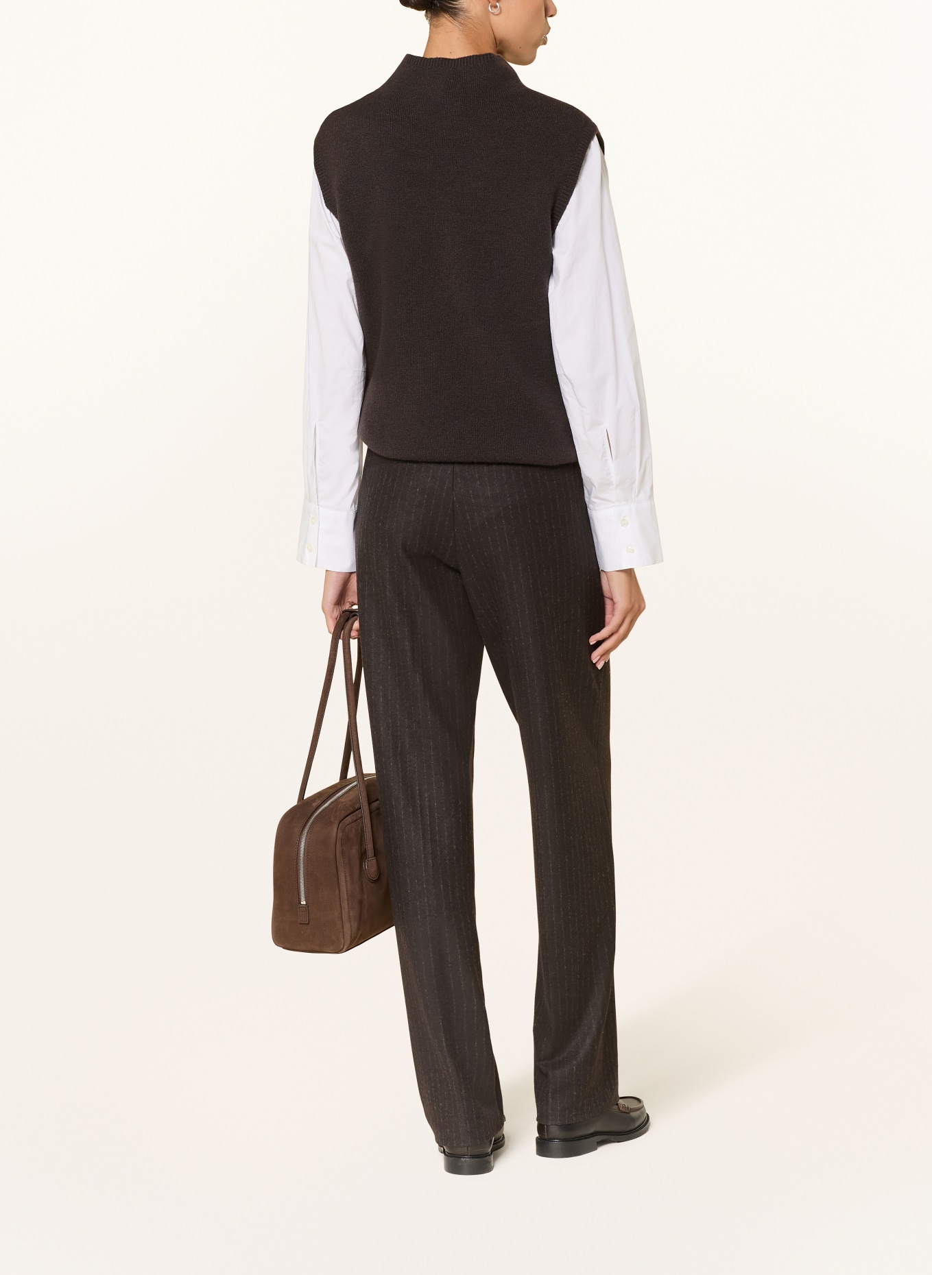 CAMBIO Hose EVA im Jogging-Stil: DUNKELBRAUN / GRAU