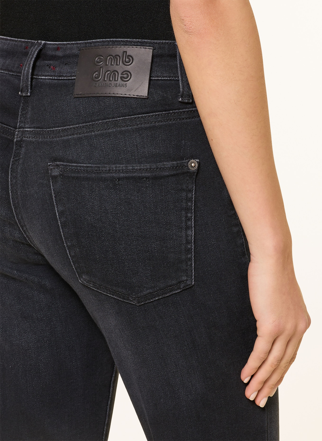 CAMBIO Flared Jeans PARIS: 5038 shaping black dark