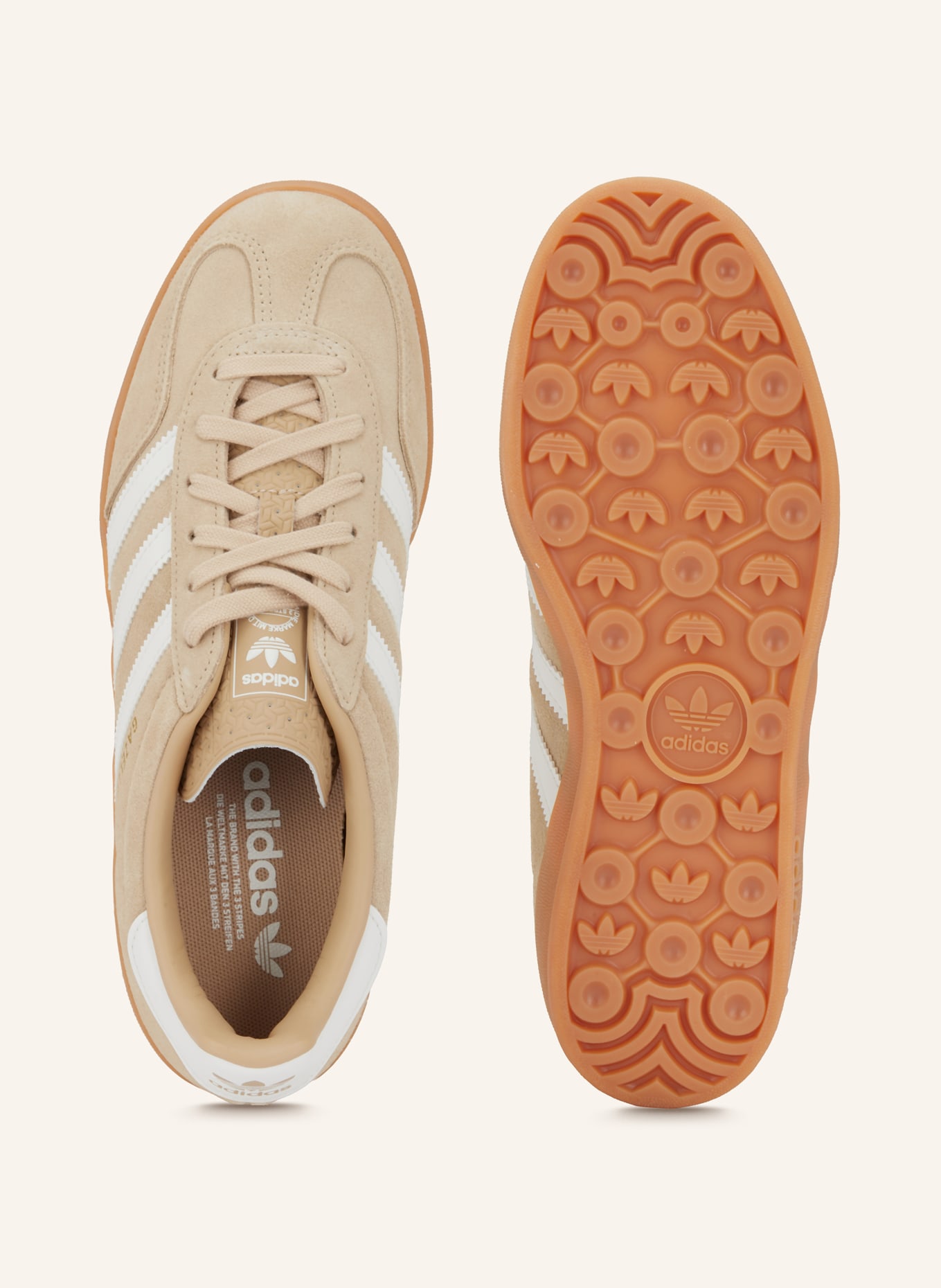 adidas Originals Sneaker GAZELLE INDOOR: BEIGE / WEISS