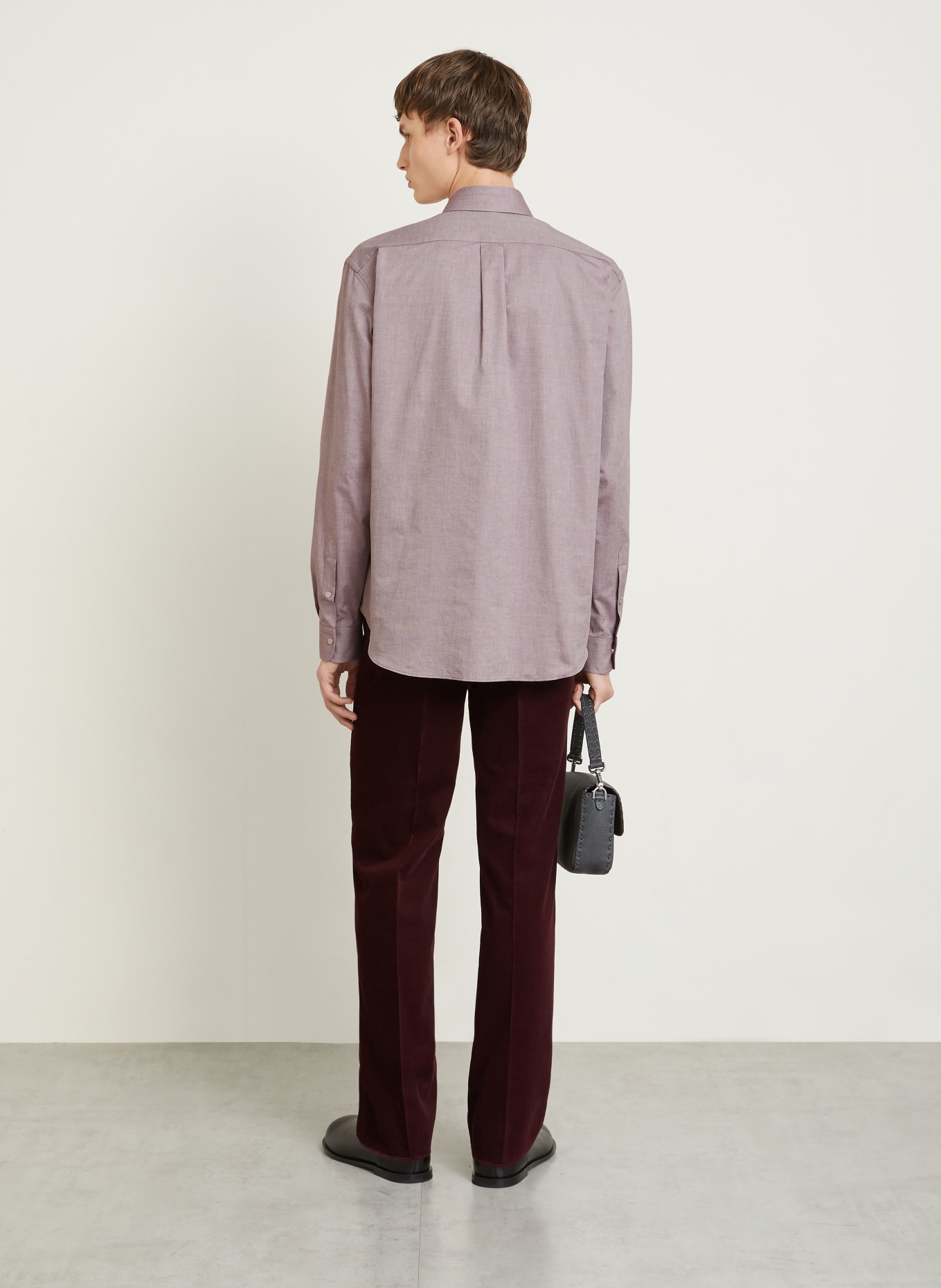 FENDI Hemd Comfort Fit: DUNKELLILA