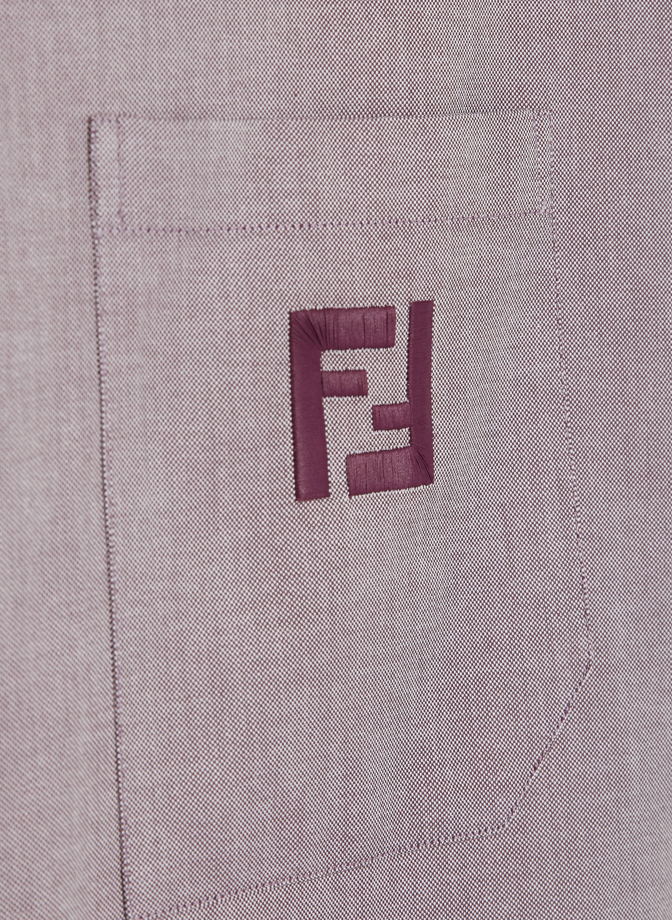 FENDI Hemd Comfort Fit: DUNKELLILA