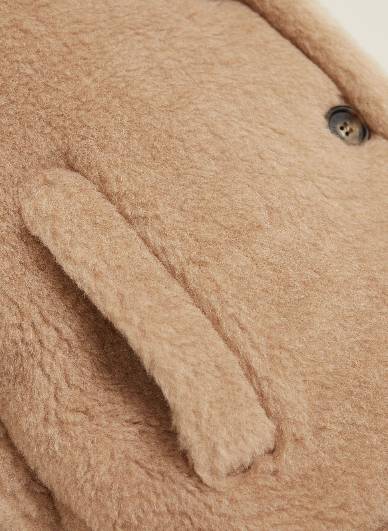 Max Mara Teddyfell-Cape CORVINO mit Alpaka: CAMEL