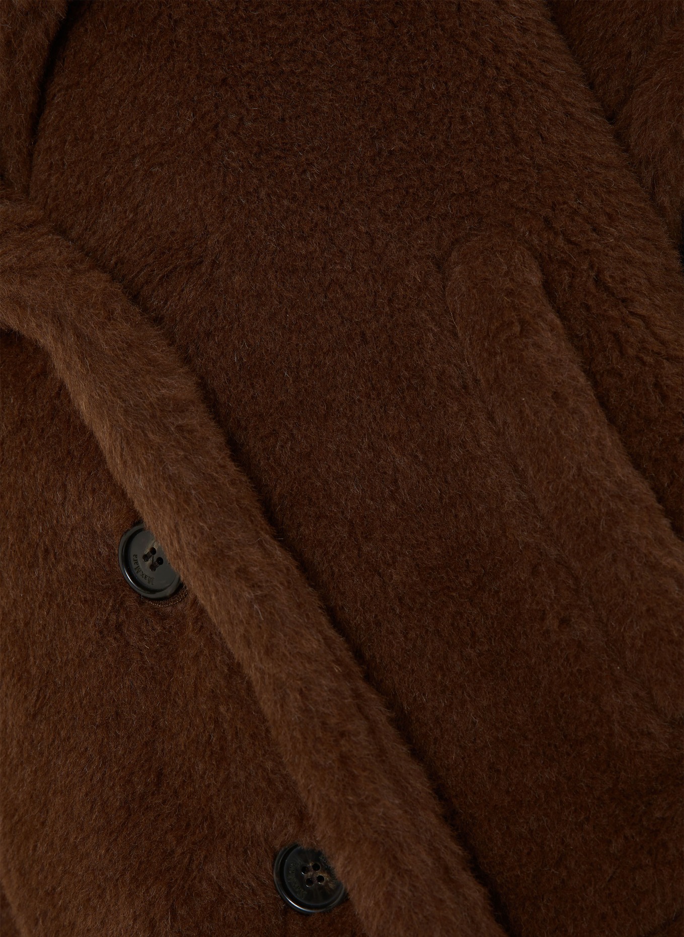 Max Mara Teddyfell-Cape CORVINO mit Alpaka: BRAUN