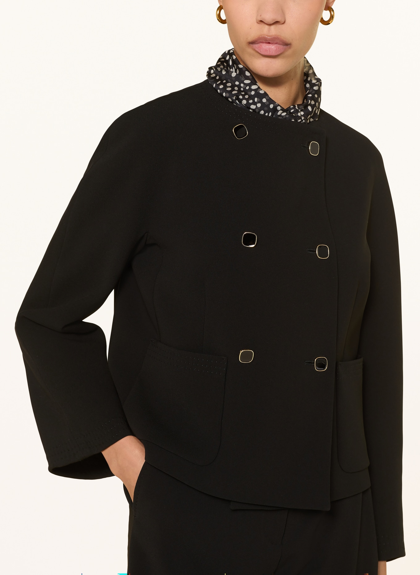 Max Mara STUDIO Kastenjacke OMBROSA: SCHWARZ