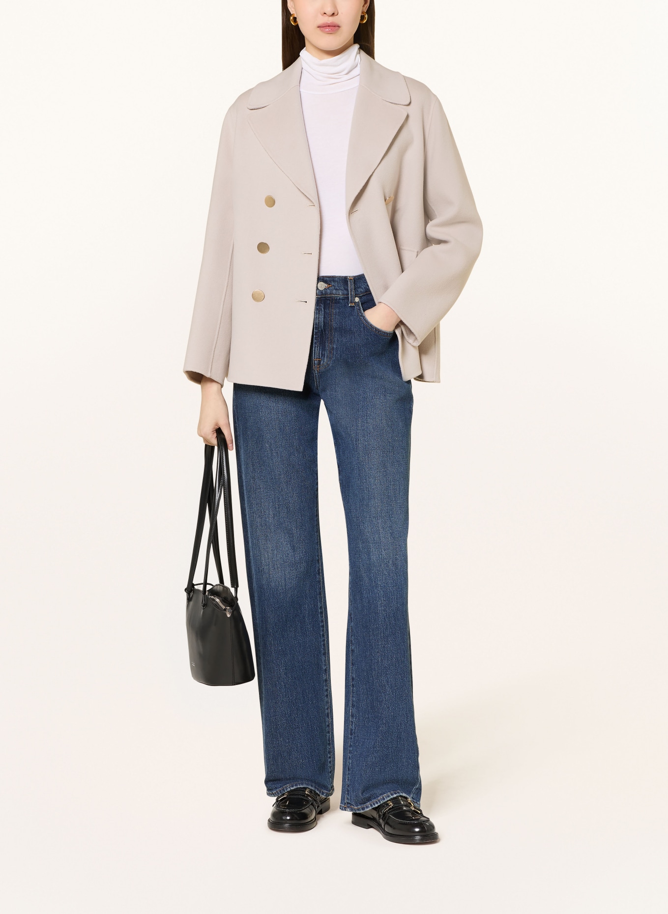 S Max Mara Cabanjacke MARGOT: CREME